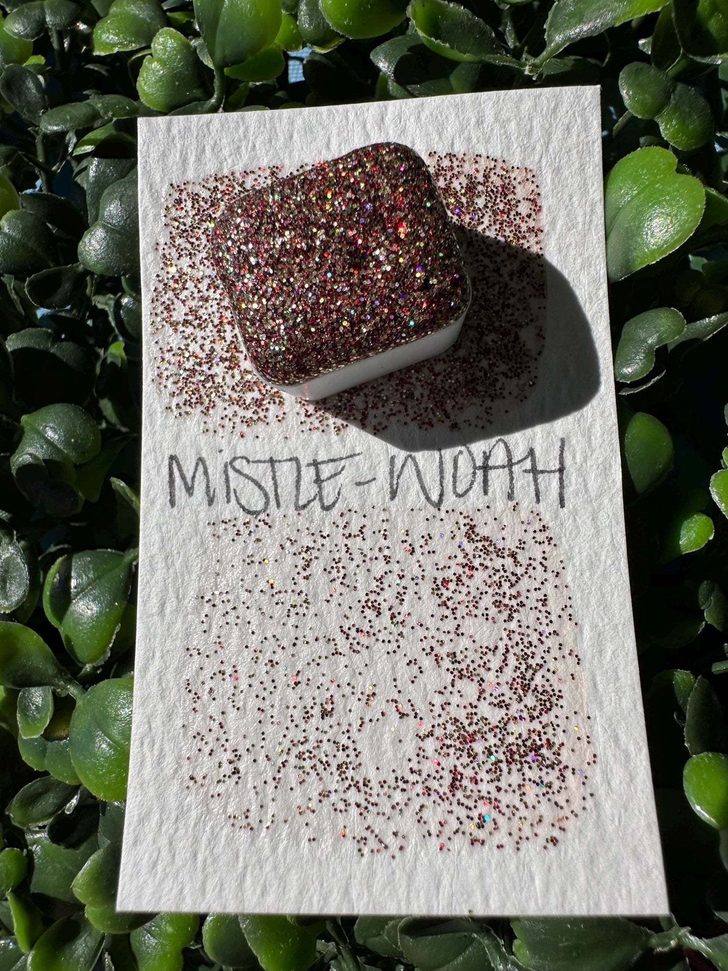Mistle Woah | Handmade Watercolors | Handmade Paint | Watercolors | Watercolor Glitter | Handmade Cards | Calligraphy | Lettering