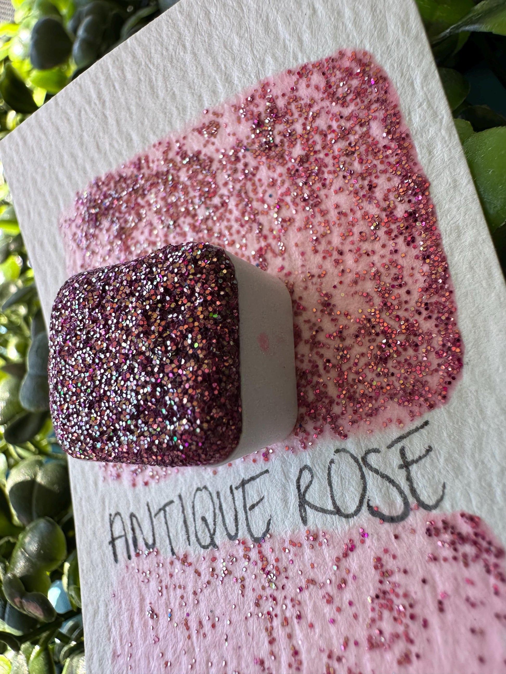 Antique Rose | Handmade Watercolors | Handmade Paint | Watercolors | Watercolor Glitter | Handmade Cards | Calligraphy | Lettering