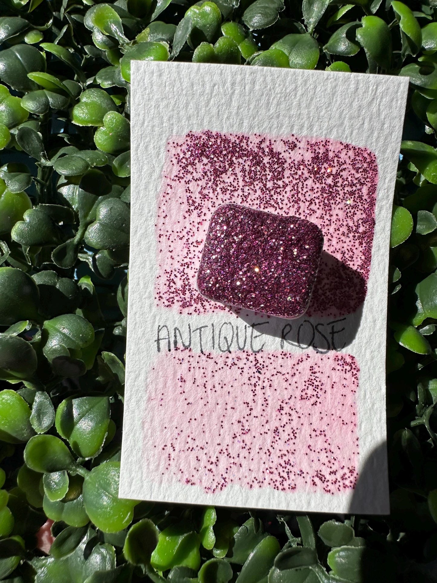 Antique Rose | Handmade Watercolors | Handmade Paint | Watercolors | Watercolor Glitter | Handmade Cards | Calligraphy | Lettering