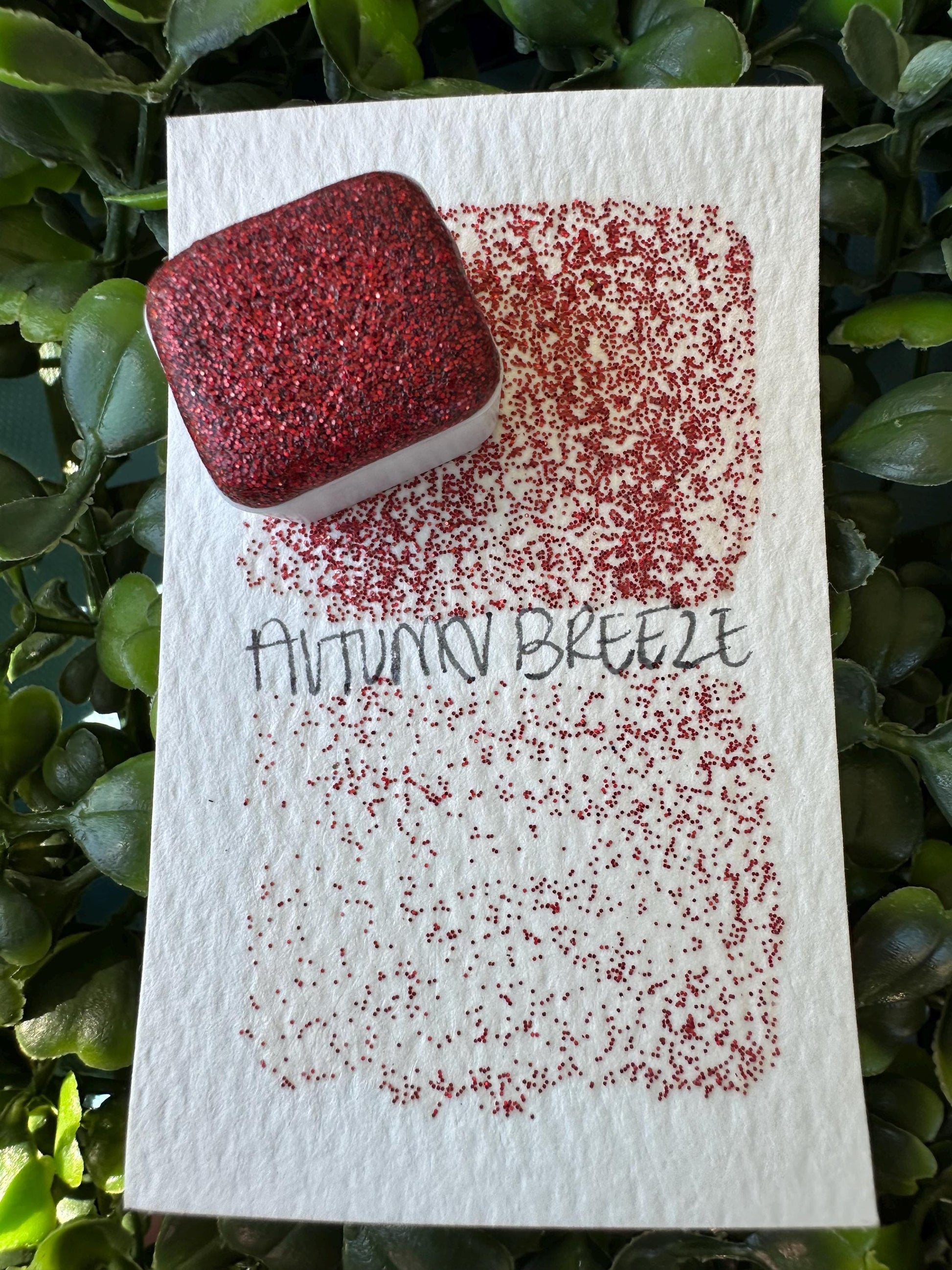 Autumn Breeze | Handmade Watercolors | Handmade Paint | Watercolors | Watercolor Glitter | Handmade Cards | Calligraphy | Lettering