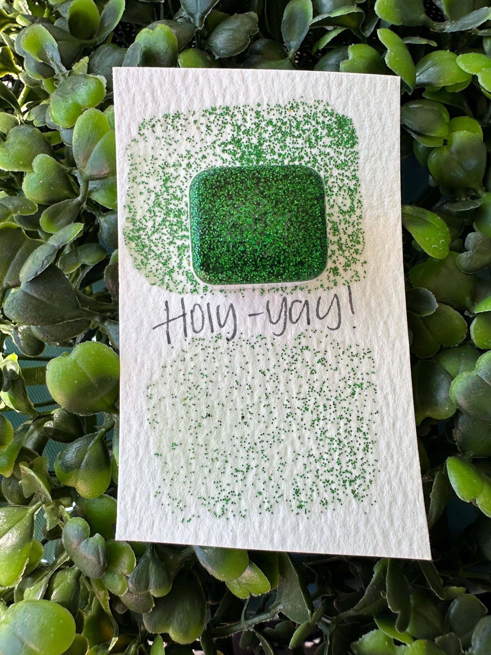 Holly-Yay | Handmade Watercolors | Handmade Paint | Watercolors | Watercolor Glitter | Handmade Cards | Calligraphy | Lettering