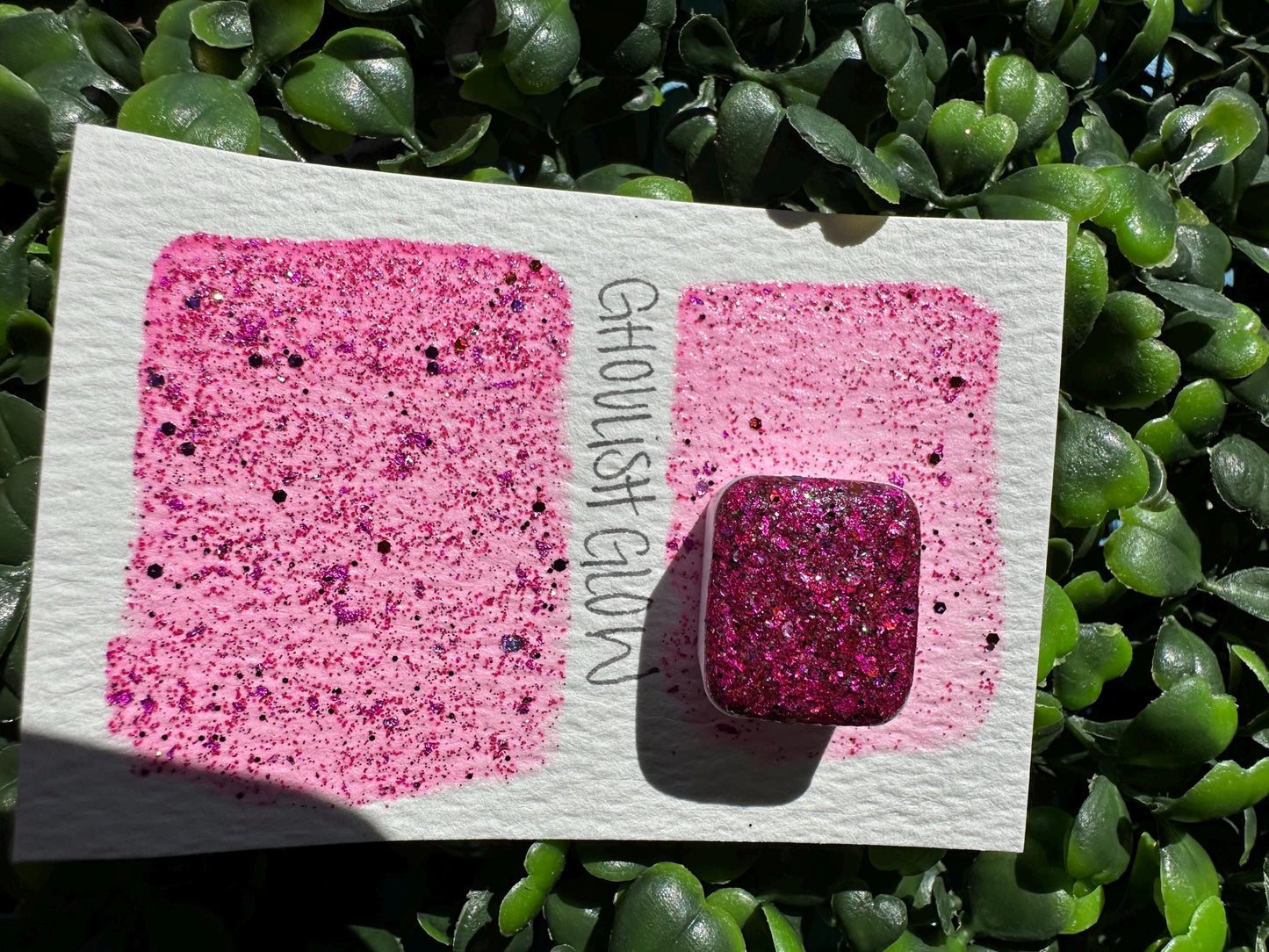Ghoulish Glow | Handmade Watercolors | Handmade Paint | Watercolors | Watercolor Glitter | Handmade Cards | Calligraphy | Lettering