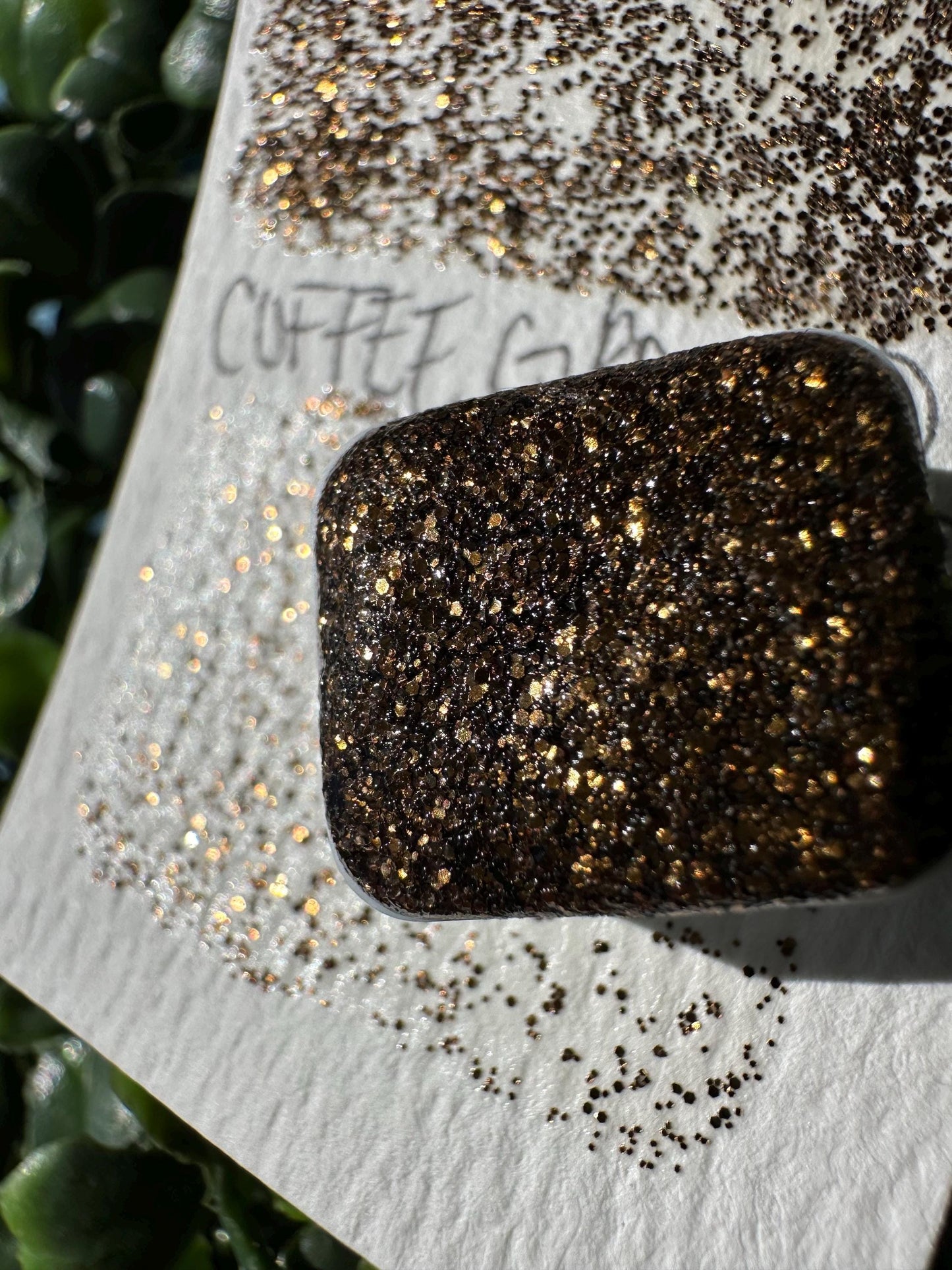 Coffee Grounds | Handmade Watercolors | Handmade Paint | Watercolors | Watercolor Glitter | Handmade Cards | Calligraphy | Lettering