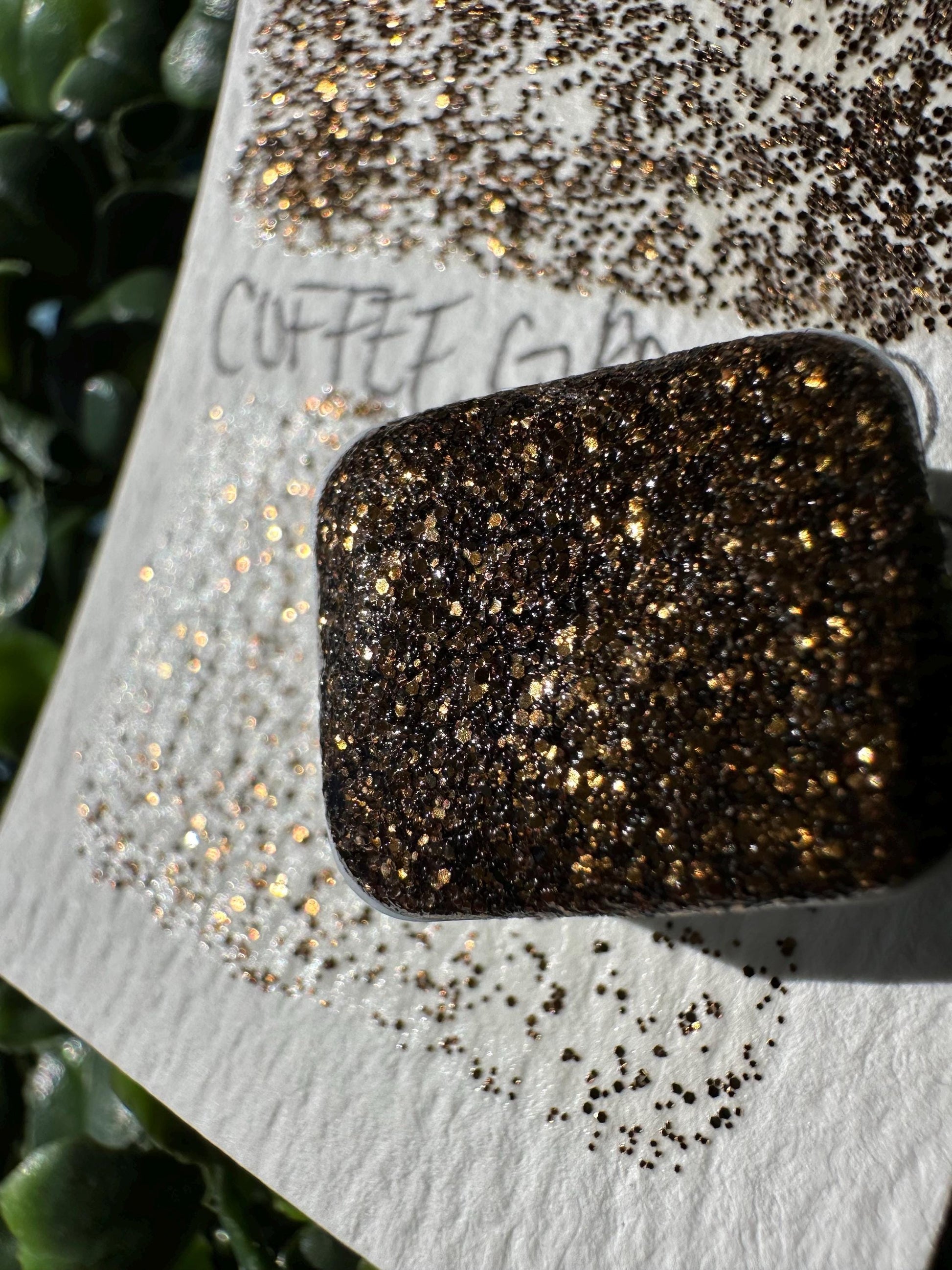 Coffee Grounds | Handmade Watercolors | Handmade Paint | Watercolors | Watercolor Glitter | Handmade Cards | Calligraphy | Lettering