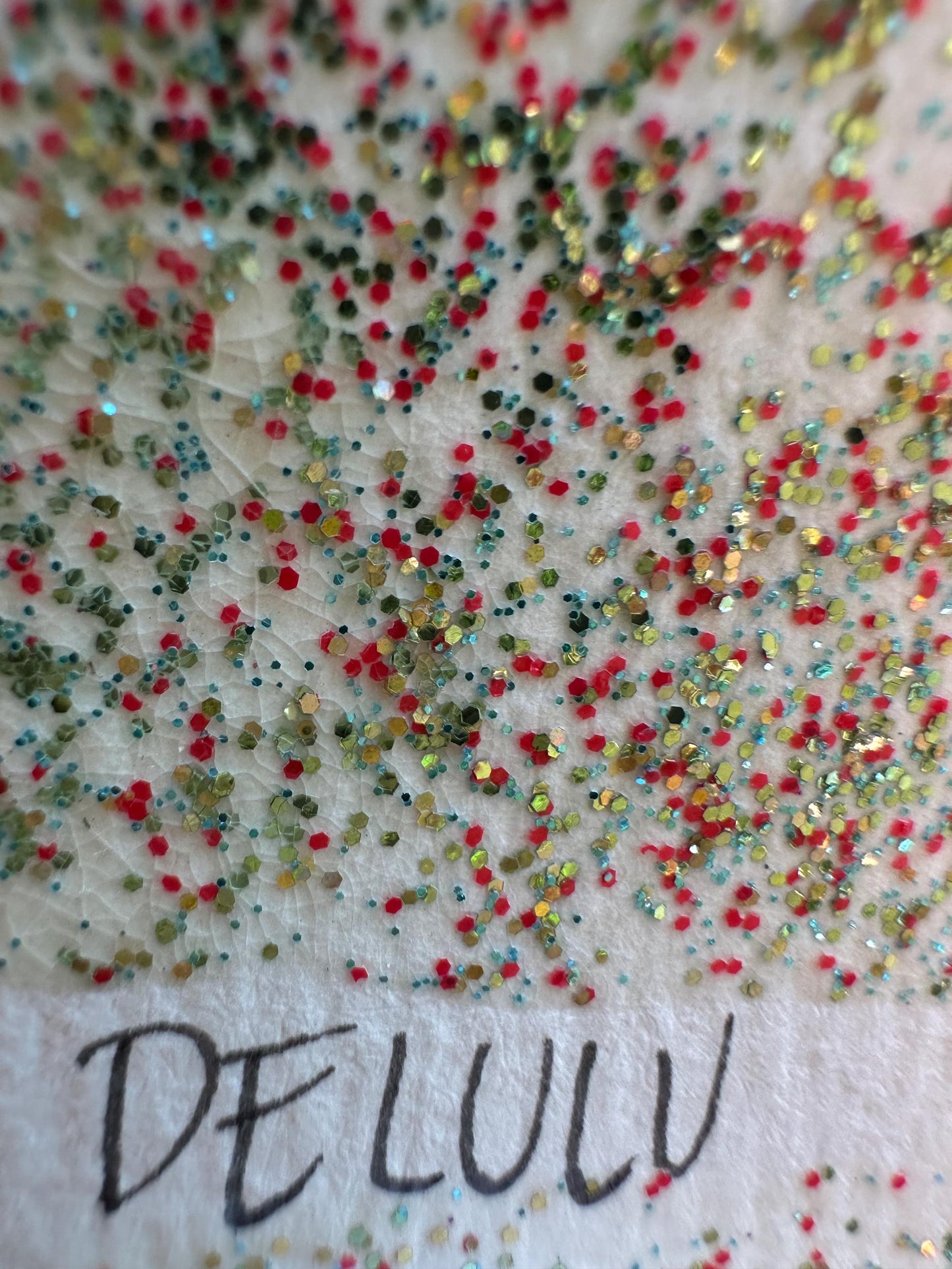 Delulu | Handmade Watercolors | Handmade Paint | Watercolors | Watercolor Glitter | Handmade Cards | Calligraphy | Lettering