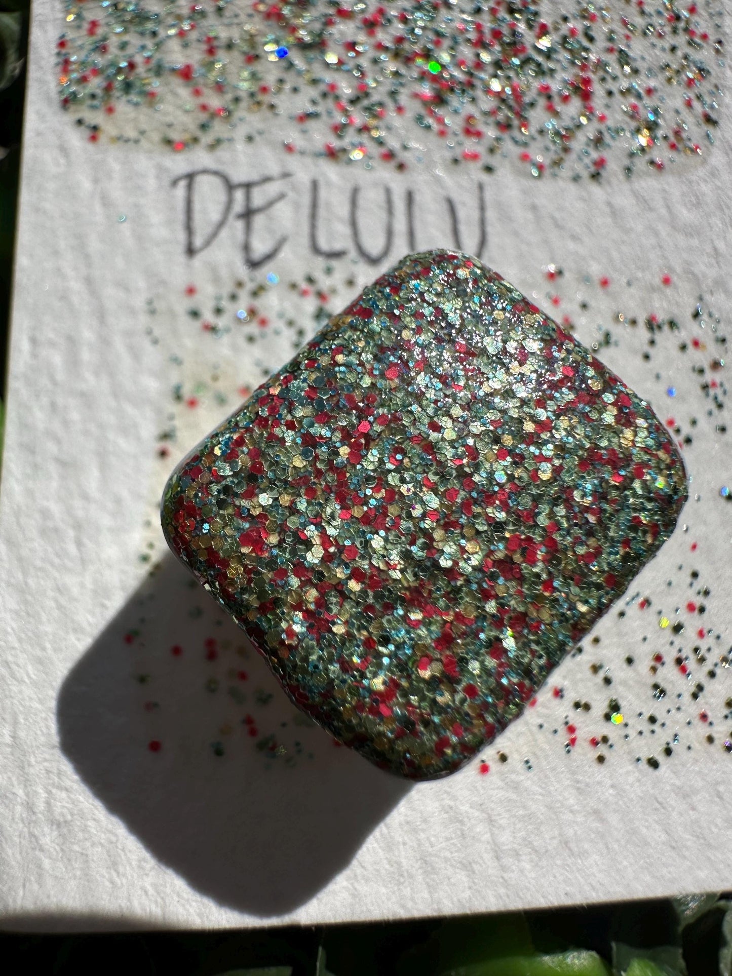 Delulu | Handmade Watercolors | Handmade Paint | Watercolors | Watercolor Glitter | Handmade Cards | Calligraphy | Lettering