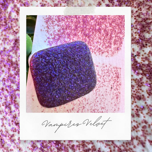 Vampires Velvet | Handmade Watercolors | Handmade Paint | Watercolors | Watercolor Glitter | Handmade Cards | Calligraphy | Lettering