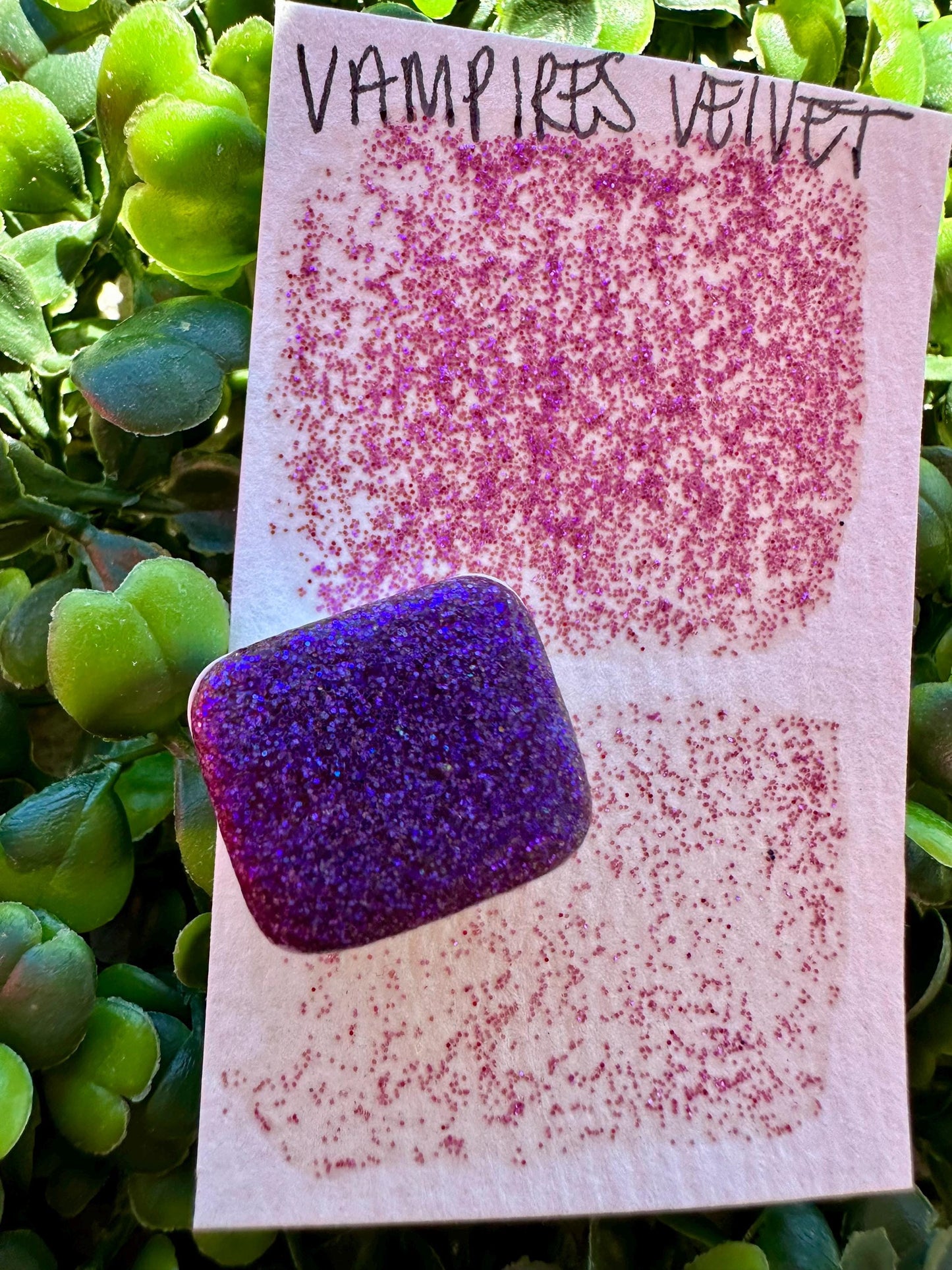 Vampires Velvet | Handmade Watercolors | Handmade Paint | Watercolors | Watercolor Glitter | Handmade Cards | Calligraphy | Lettering