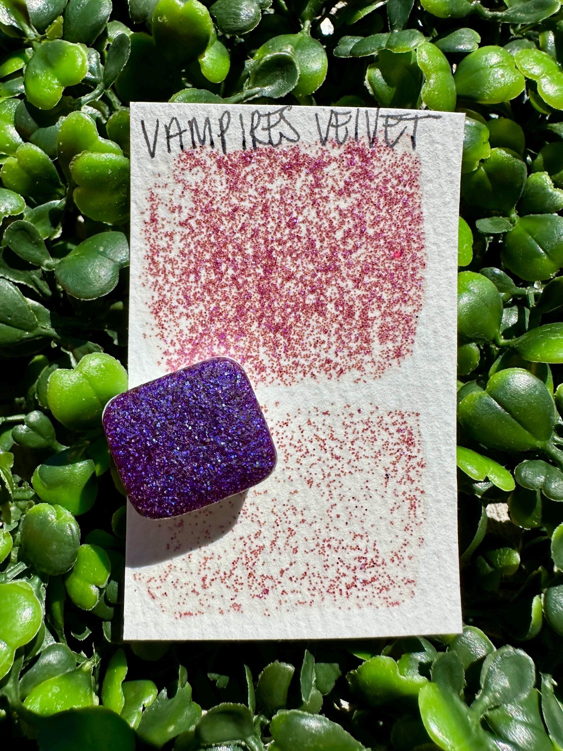Vampires Velvet | Handmade Watercolors | Handmade Paint | Watercolors | Watercolor Glitter | Handmade Cards | Calligraphy | Lettering