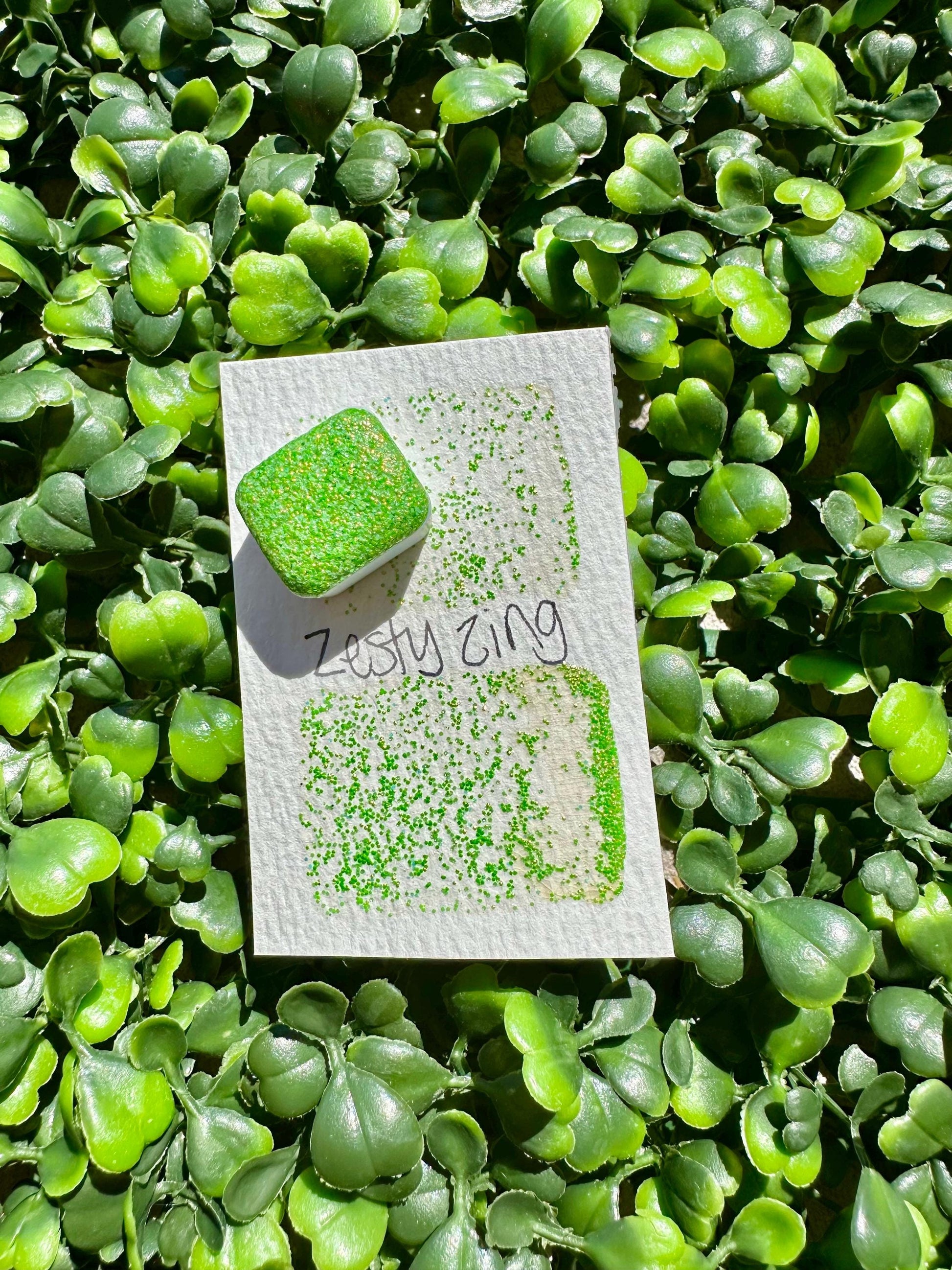 Zesty Zing | Handmade Watercolors | Handmade Paint | Watercolors | Watercolor Glitter | Handmade Cards | Calligraphy | Lettering