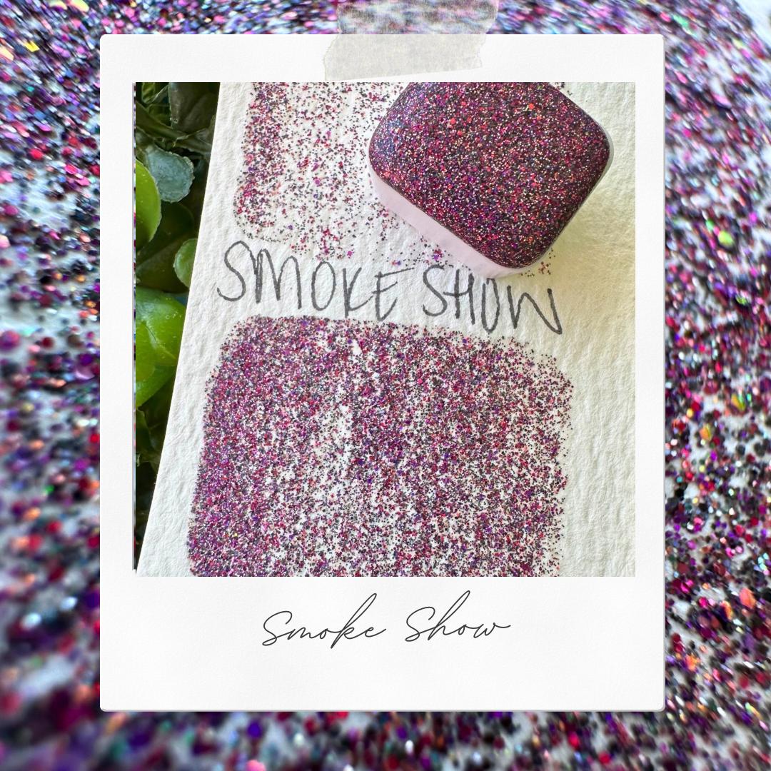 Smoke Show | Handmade Watercolors | Handmade Paint | Watercolors | Watercolor Glitter | Handmade Cards | Calligraphy | Lettering