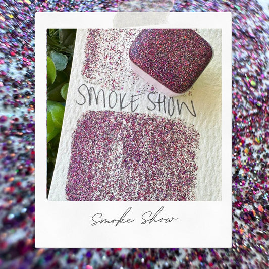 Smoke Show | Handmade Watercolors | Handmade Paint | Watercolors | Watercolor Glitter | Handmade Cards | Calligraphy | Lettering