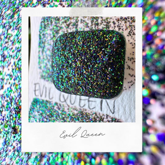 Evil Queen | Handmade Watercolors | Handmade Paint | Watercolors | Watercolor Glitter | Handmade Cards | Calligraphy | Lettering