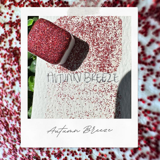 Autumn Breeze | Handmade Watercolors | Handmade Paint | Watercolors | Watercolor Glitter | Handmade Cards | Calligraphy | Lettering