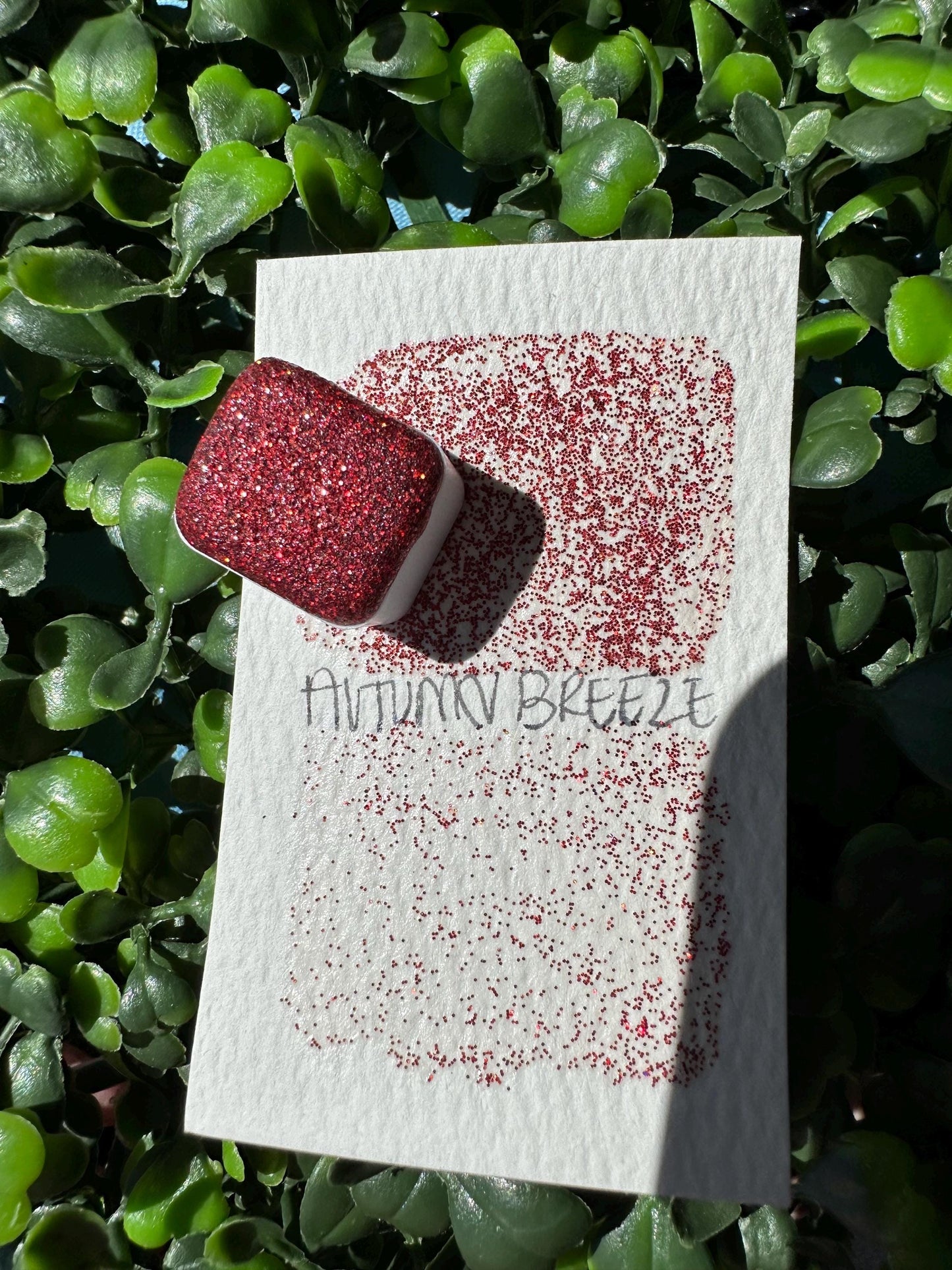Autumn Breeze | Handmade Watercolors | Handmade Paint | Watercolors | Watercolor Glitter | Handmade Cards | Calligraphy | Lettering