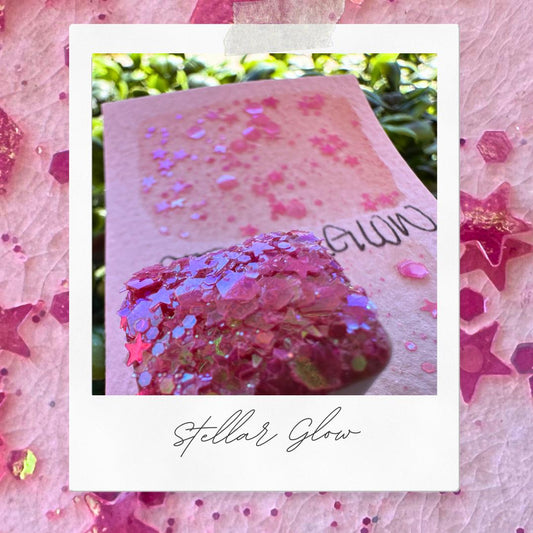 Stellar Glow | Handmade Watercolors | Handmade Paint | Watercolors | Watercolor Glitter | Handmade Cards | Calligraphy | Lettering