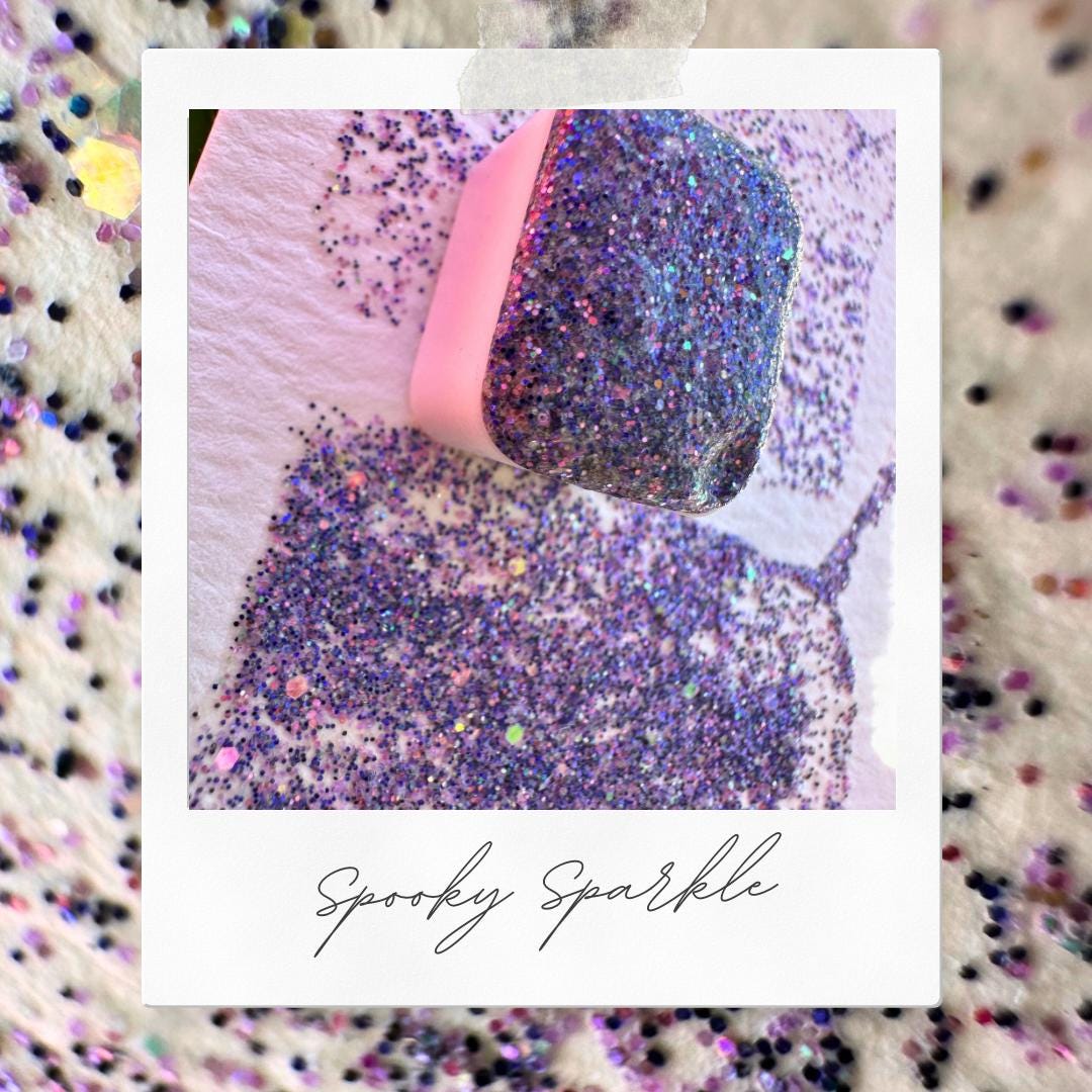 Spooky Sparkle | Handmade Watercolors | Handmade Paint | Watercolors | Watercolor Glitter | Handmade Cards | Calligraphy | Lettering
