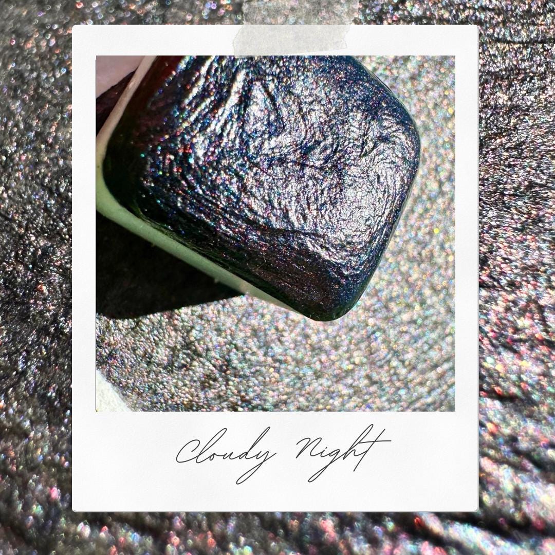 Cloudy Night | Handmade Watercolors | Handmade Paint | Watercolors | Watercolor | Watercolor Artist
