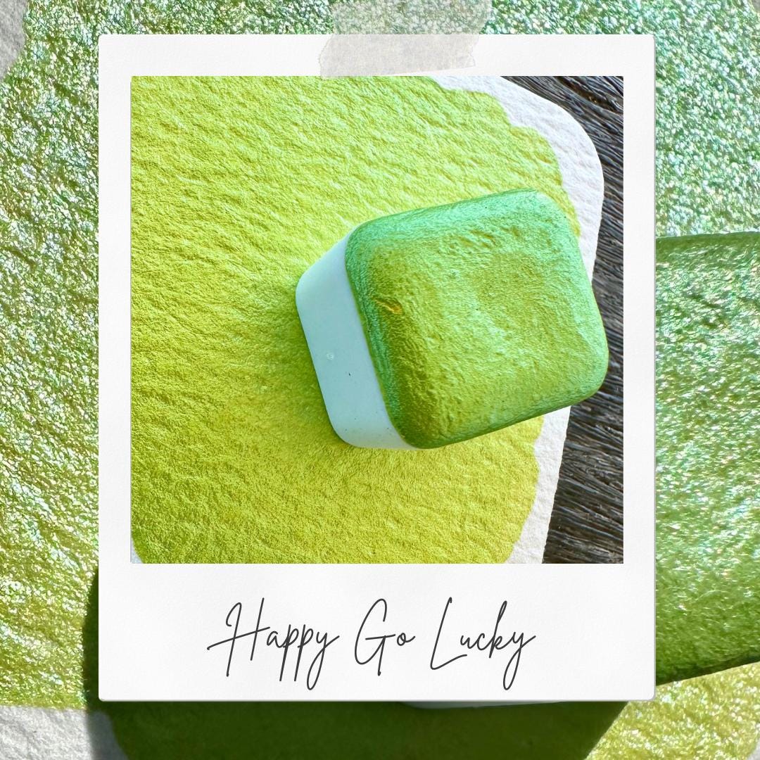 Happy Go Lucky | Handmade Watercolors | Handmade Paint | Watercolors | Watercolor | Watercolor Artist