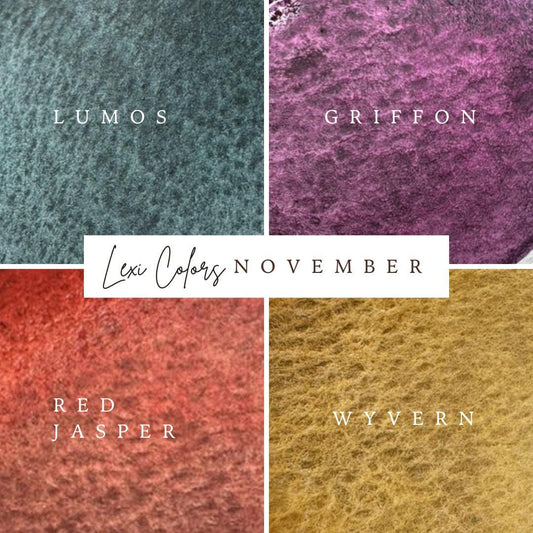 Lexi Colors November 2024 PREORDER 1-2 week ship date | Handmade Watercolors | Handmade Paint | Watercolors | Watercolor | Watercolor Artist