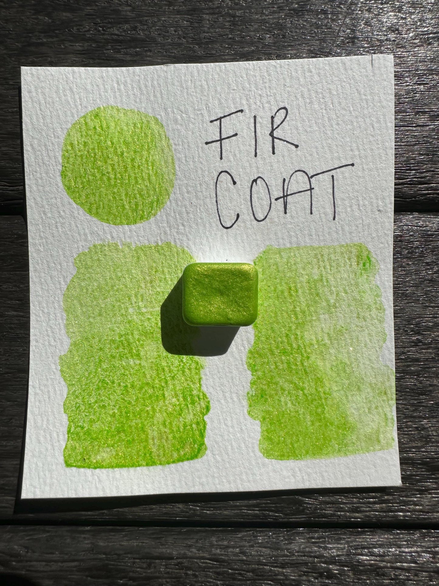 Fir Coat | Handmade Watercolors | Handmade Paint | Watercolors | Watercolor | Watercolor Artist