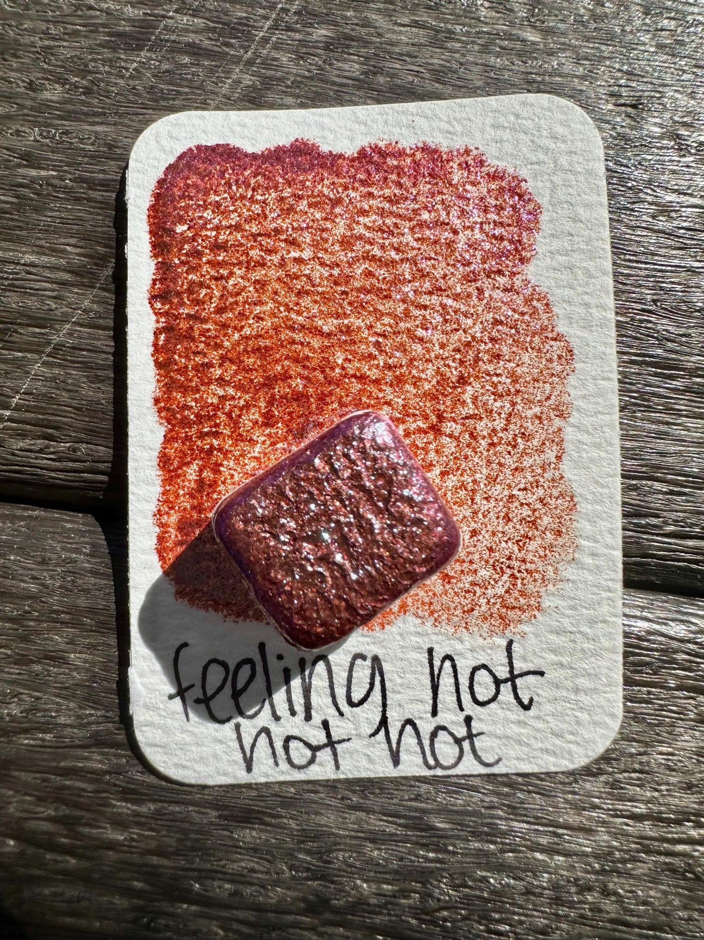 Feeling Hot, Hot, Hot | Handmade Watercolors | Handmade Paint | Watercolors | Watercolor | Watercolor Artist