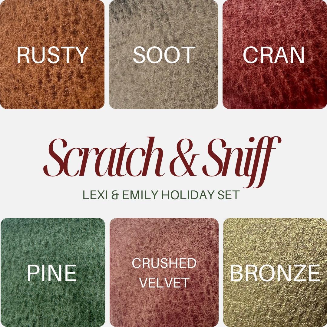 Scratch & Sniff - Lexi Holiday PREORDER (SHIP BY 12/20 ) | Handmade Watercolors | Handmade Paint | Watercolors | Watercolor Artist