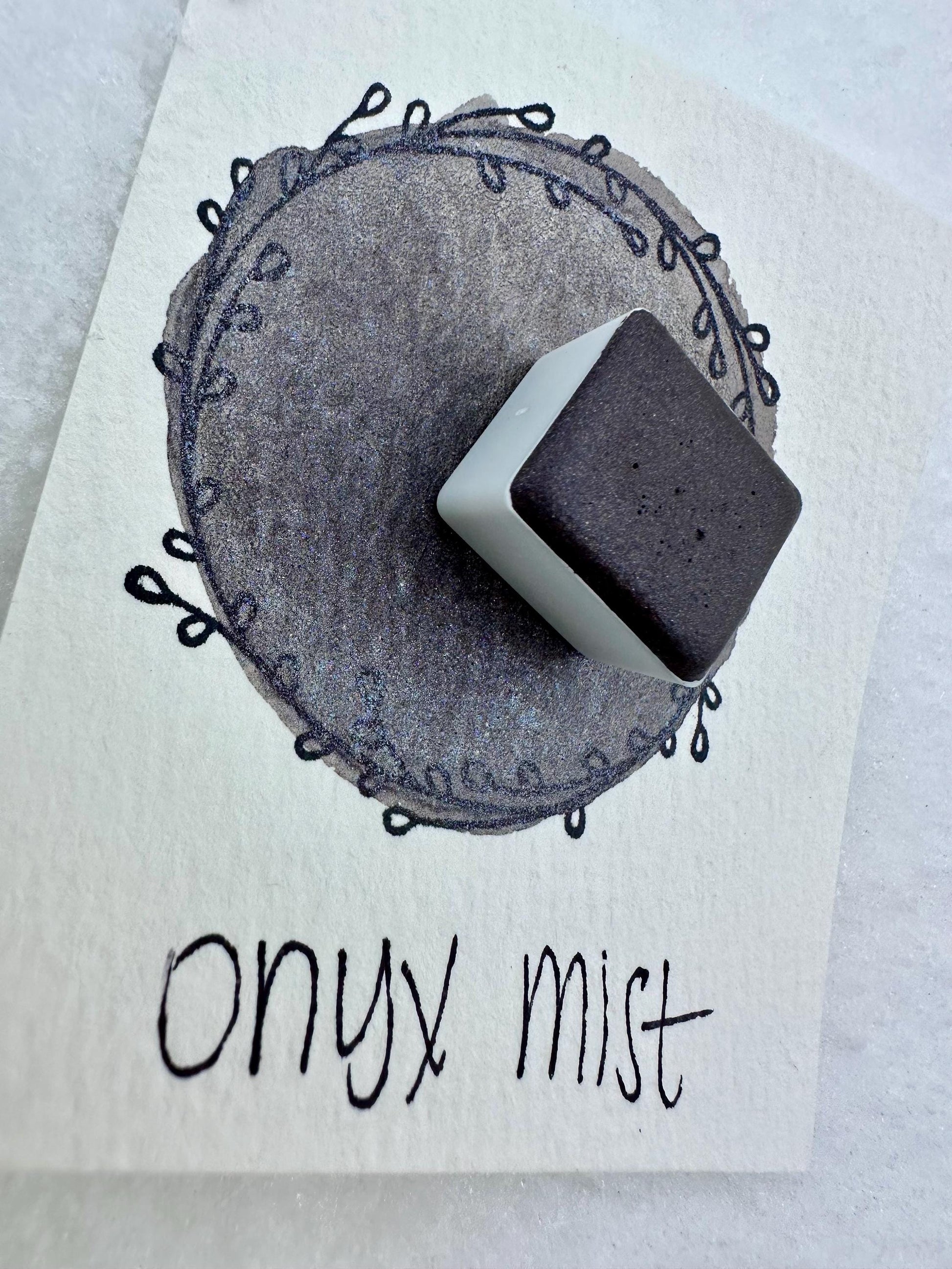 Onyx Mist | SHIMMER Blend | Handmade Watercolors | Handmade Paint | Watercolors | Watercolor | Watercolor Artist