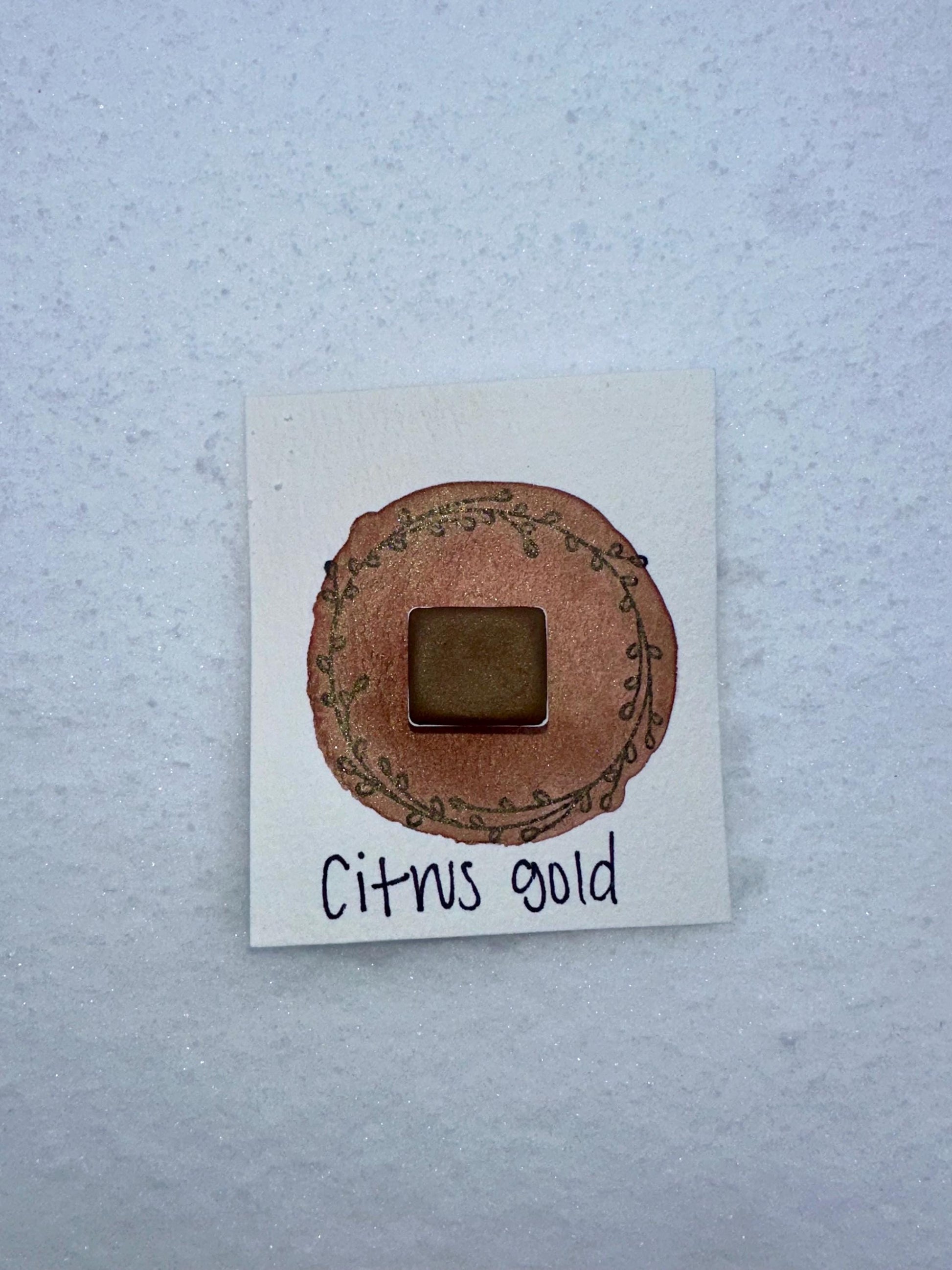 Citrus Gold | Shimmer Blend | Handmade Watercolors | Handmade Paint | Watercolors | Watercolor | Watercolor Artist