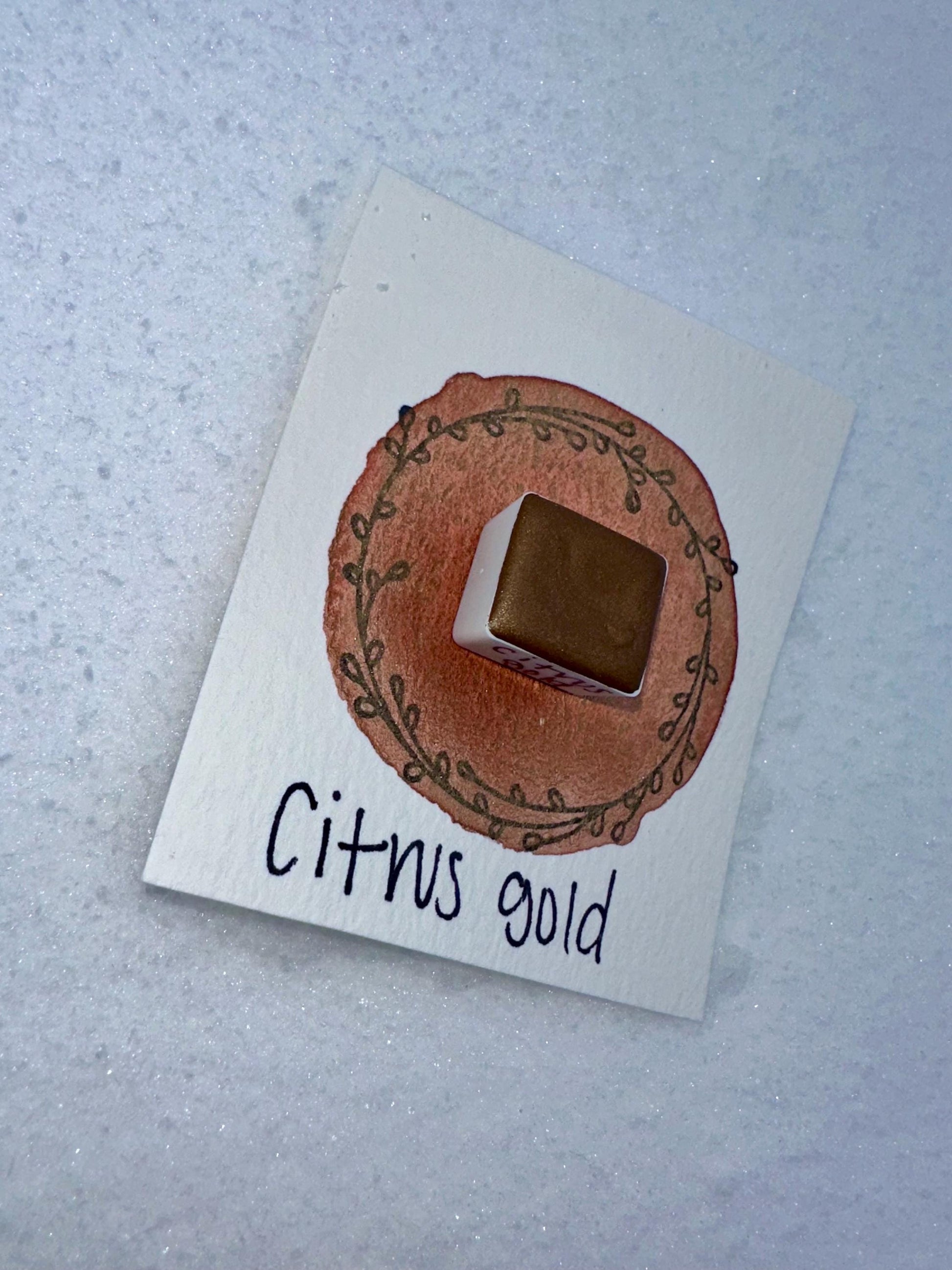 Citrus Gold | Shimmer Blend | Handmade Watercolors | Handmade Paint | Watercolors | Watercolor | Watercolor Artist