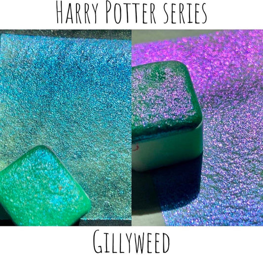 Gillyweed | Colorshift | Chameleon, handmade watercolor, watercolors, gift ideas, watercolor art, colorshift paint, handmade cards