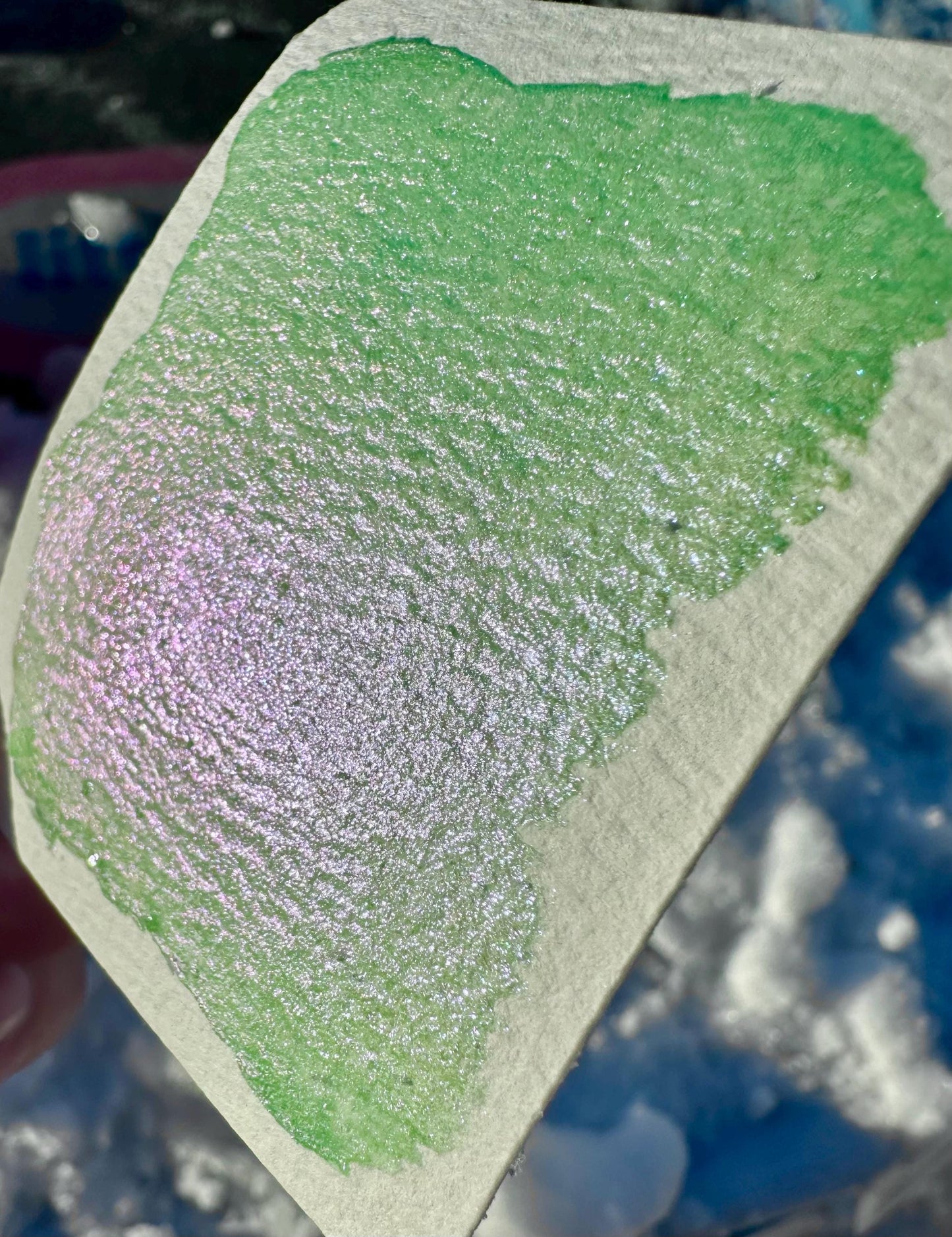 Gillyweed | Colorshift | Chameleon, handmade watercolor, watercolors, gift ideas, watercolor art, colorshift paint, handmade cards