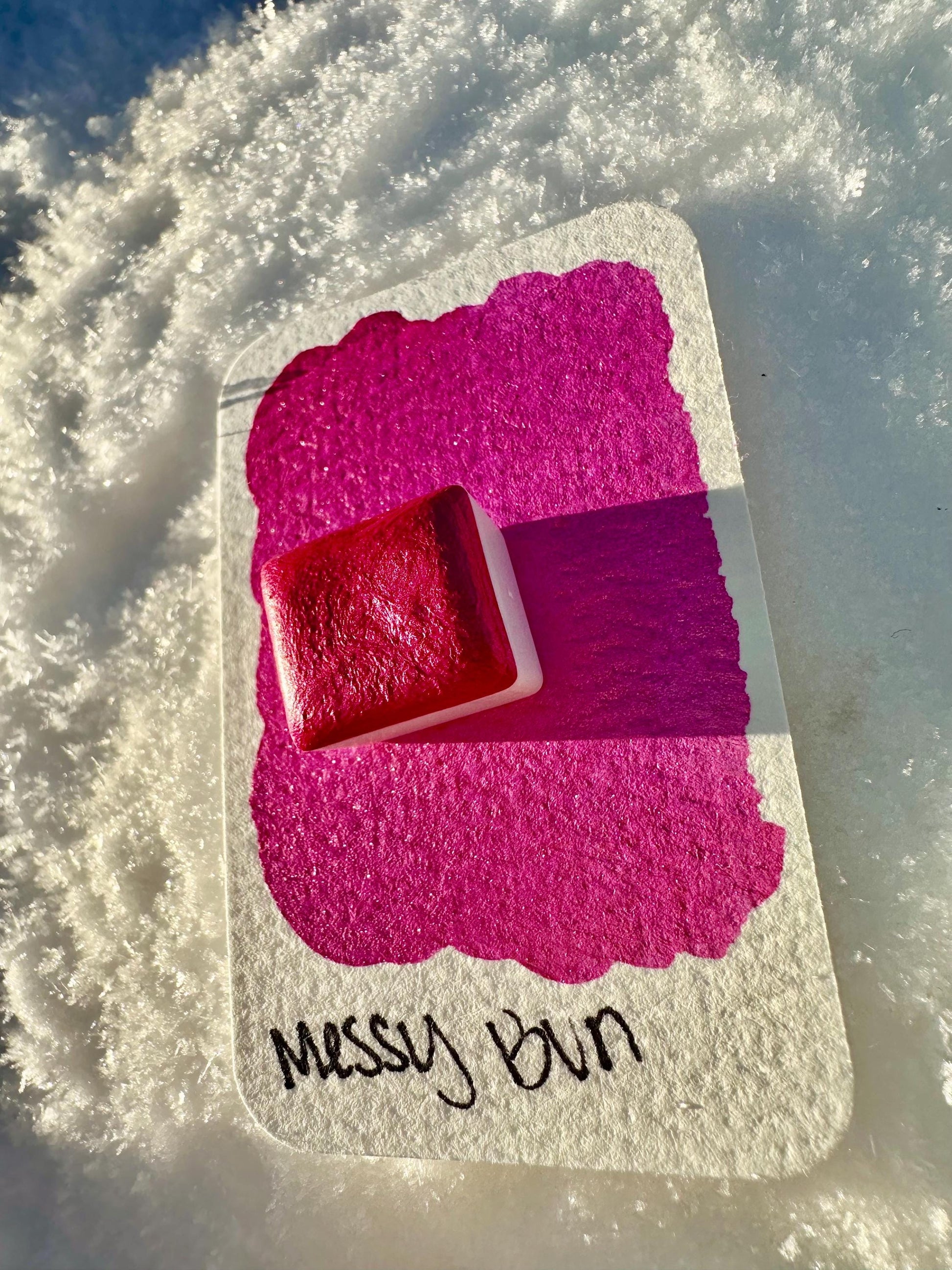 Messy Bun | Handmade Watercolors | Handmade Paint | Calligraphy | Lettering | Colorshift