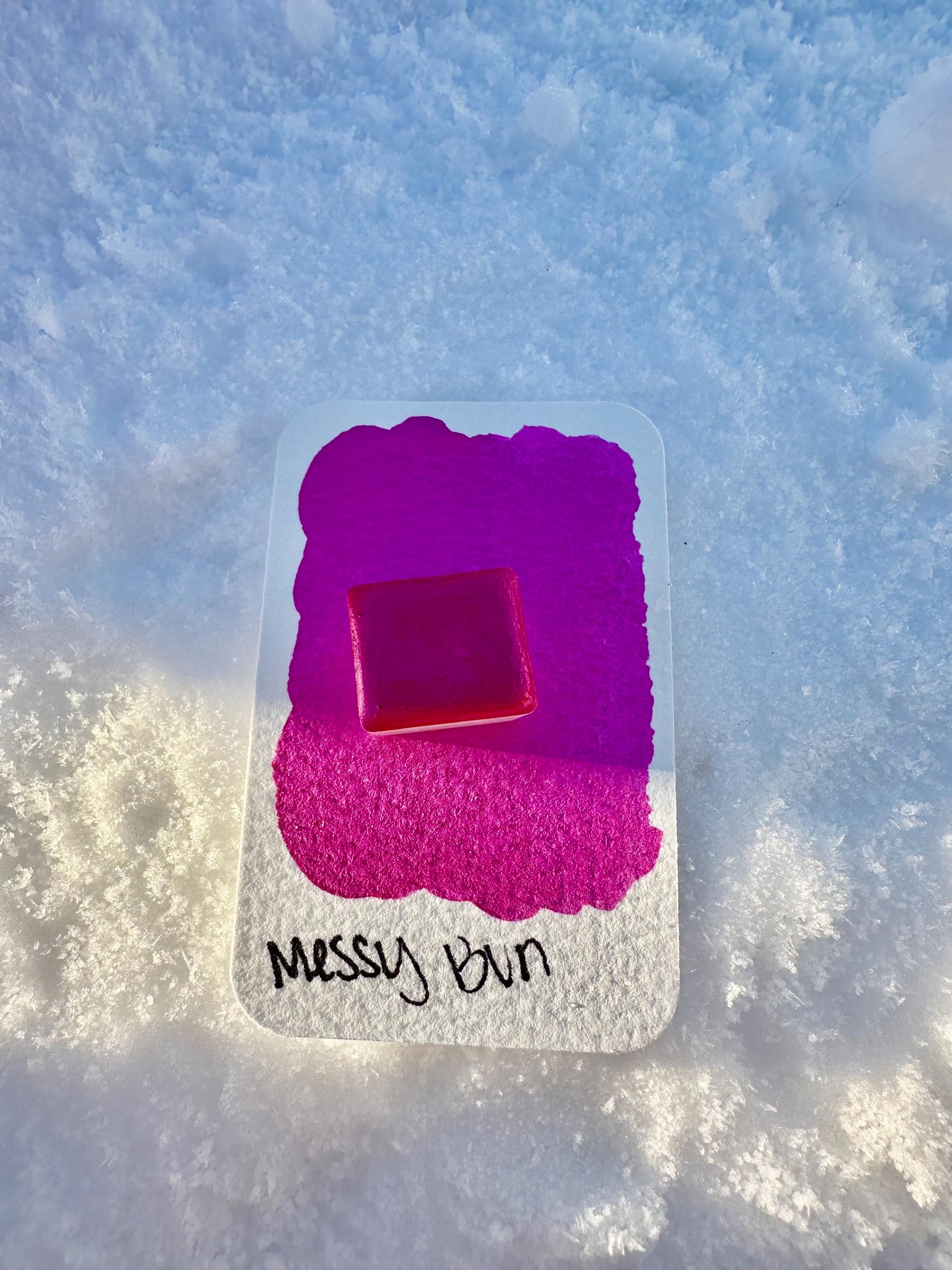 Messy Bun | Handmade Watercolors | Handmade Paint | Calligraphy | Lettering | Colorshift