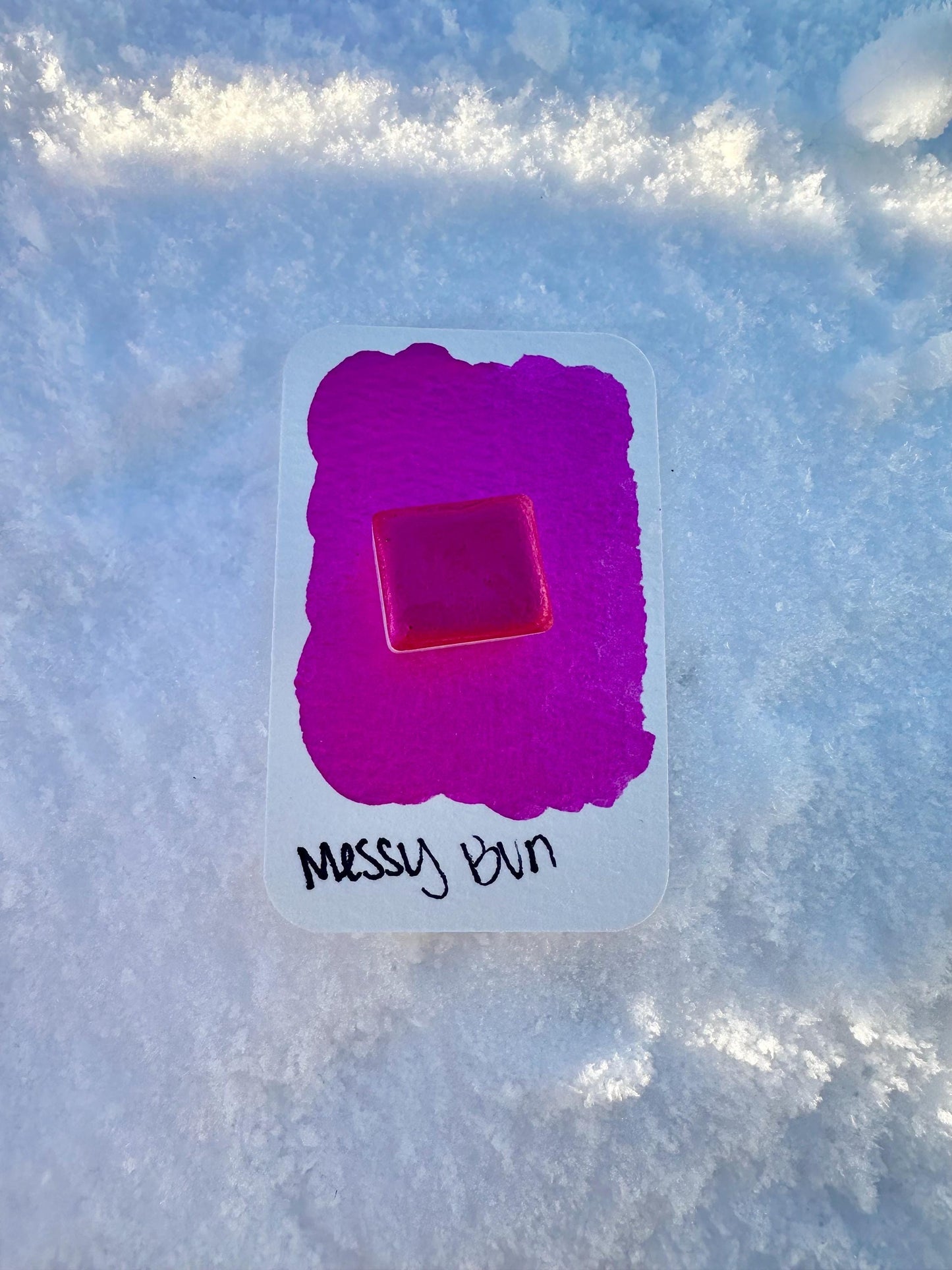 Messy Bun | Handmade Watercolors | Handmade Paint | Calligraphy | Lettering | Colorshift