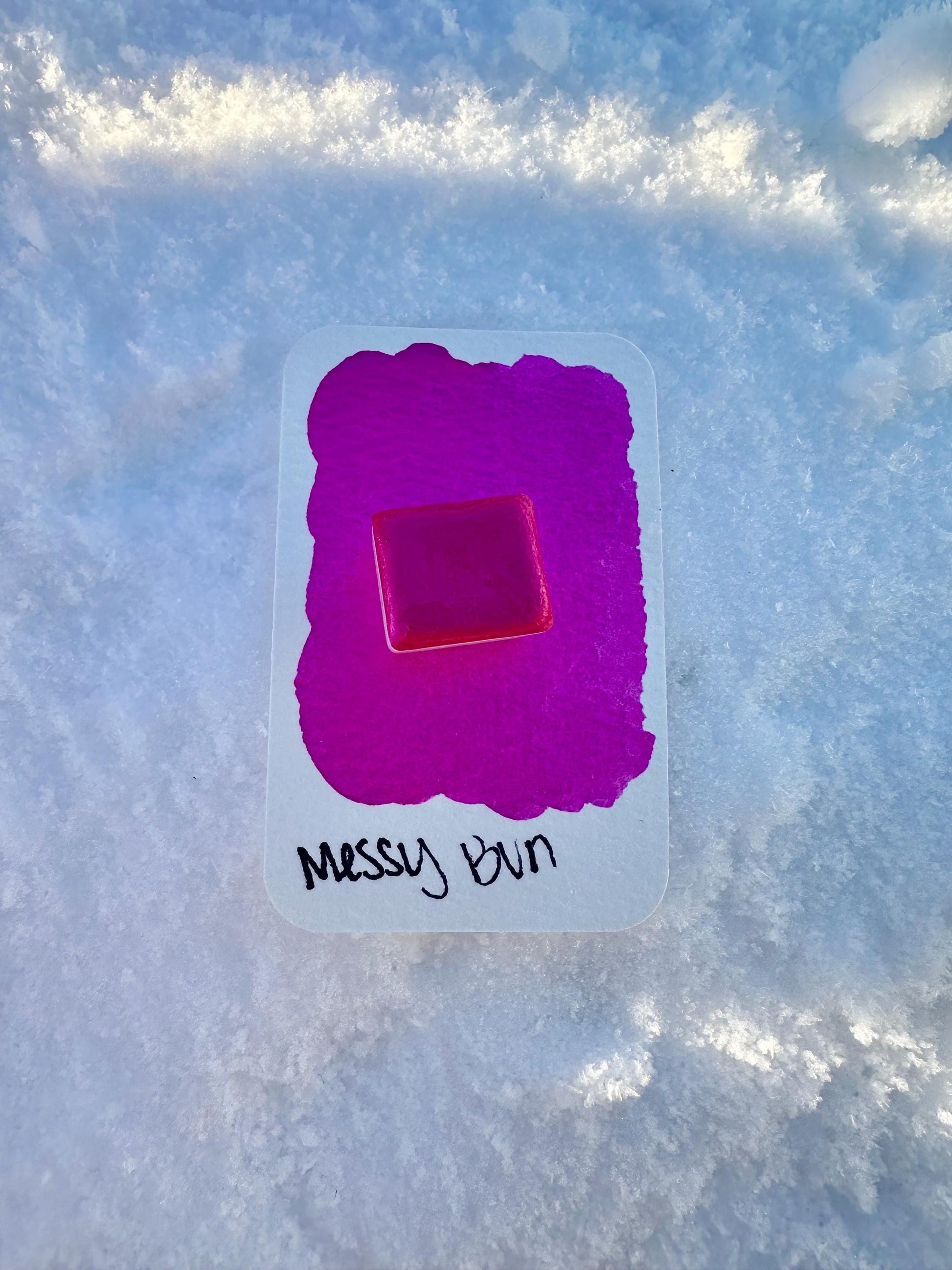 Messy Bun | Handmade Watercolors | Handmade Paint | Calligraphy | Lettering | Colorshift
