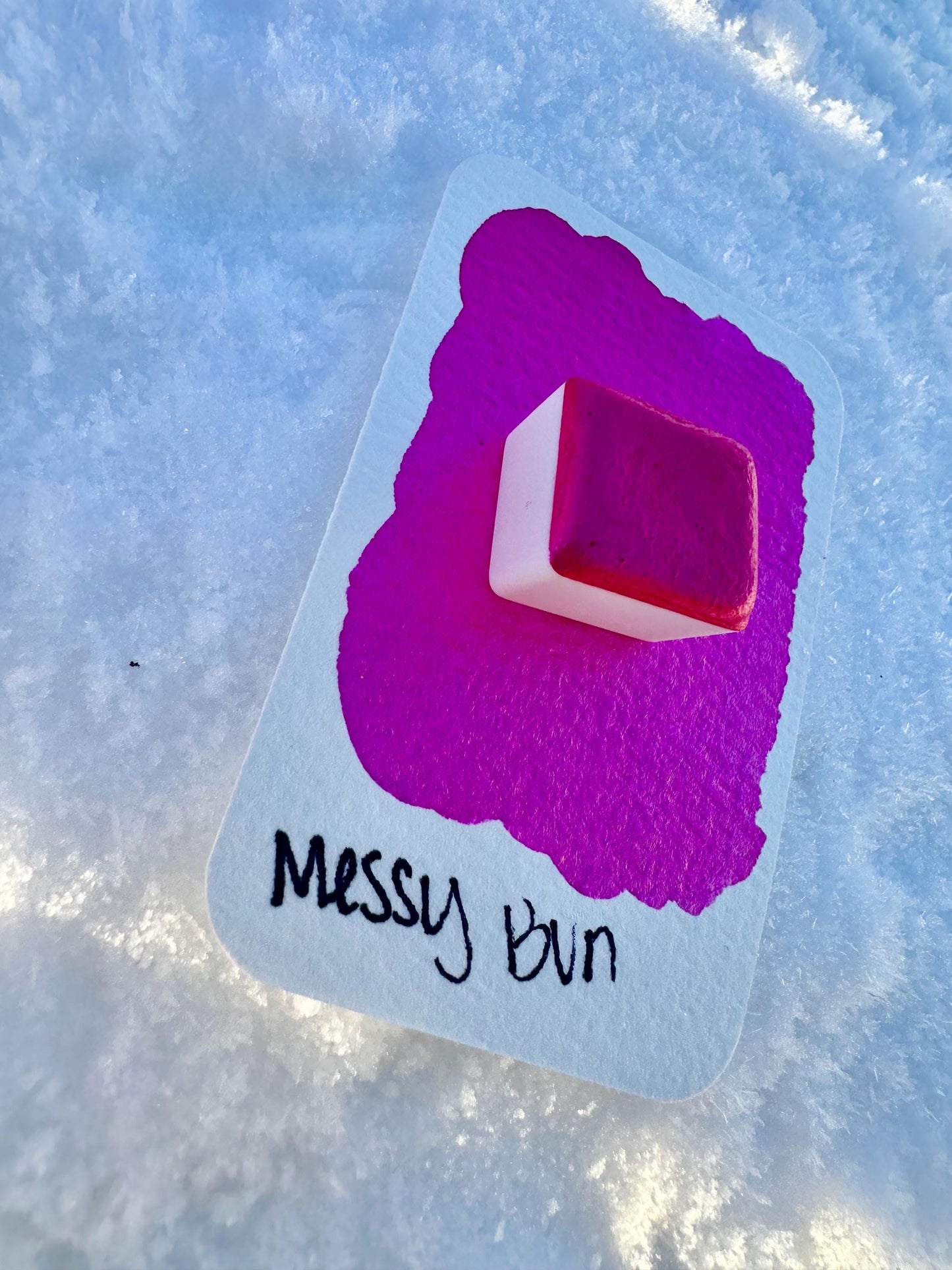 Messy Bun | Handmade Watercolors | Handmade Paint | Calligraphy | Lettering | Colorshift
