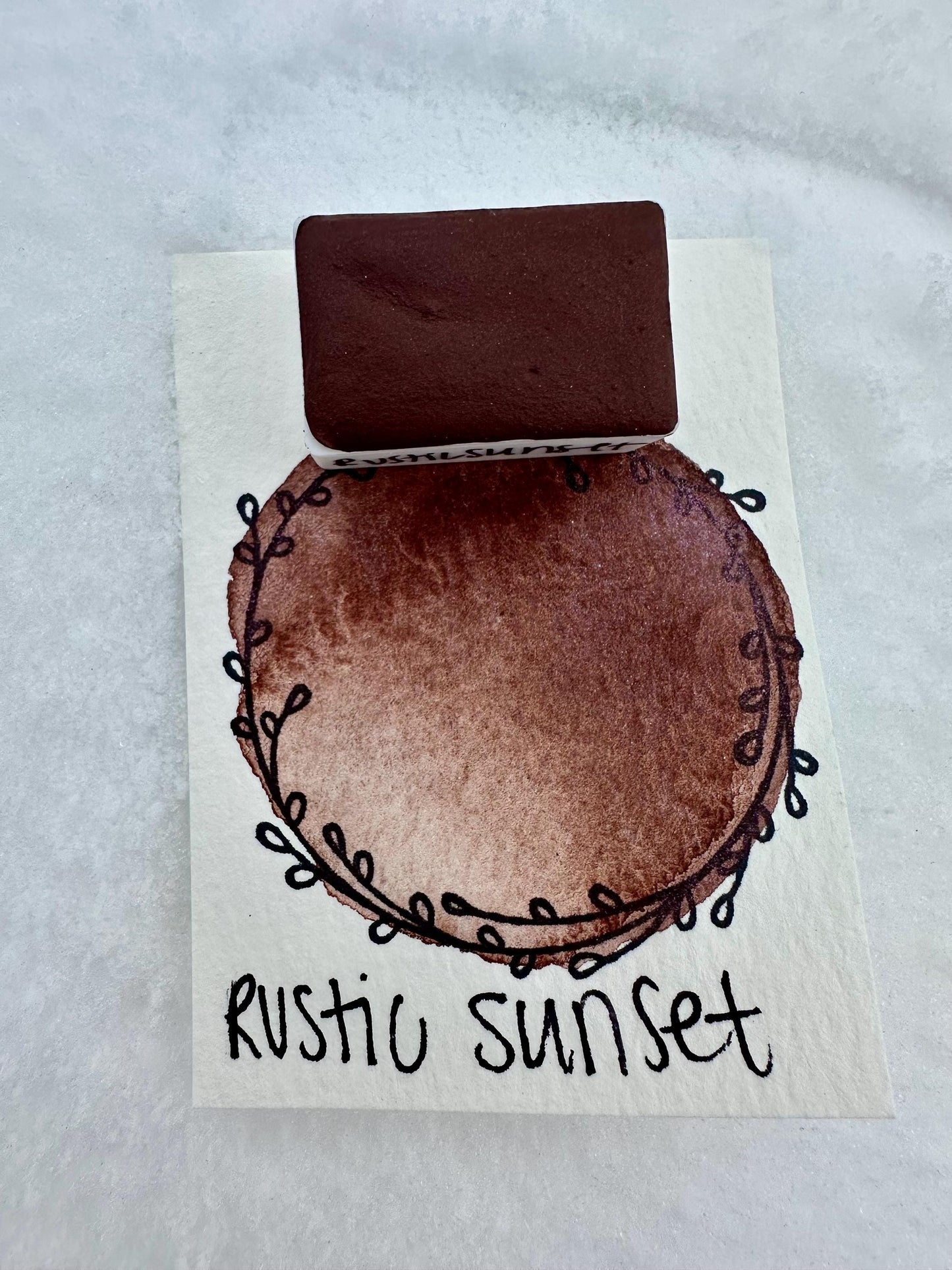 Rustic Sunset | Limited Color | Matte and Mica Blend | Handmade Watercolors | Handmade Paint | Watercolors | Watercolor | Watercolor Artist