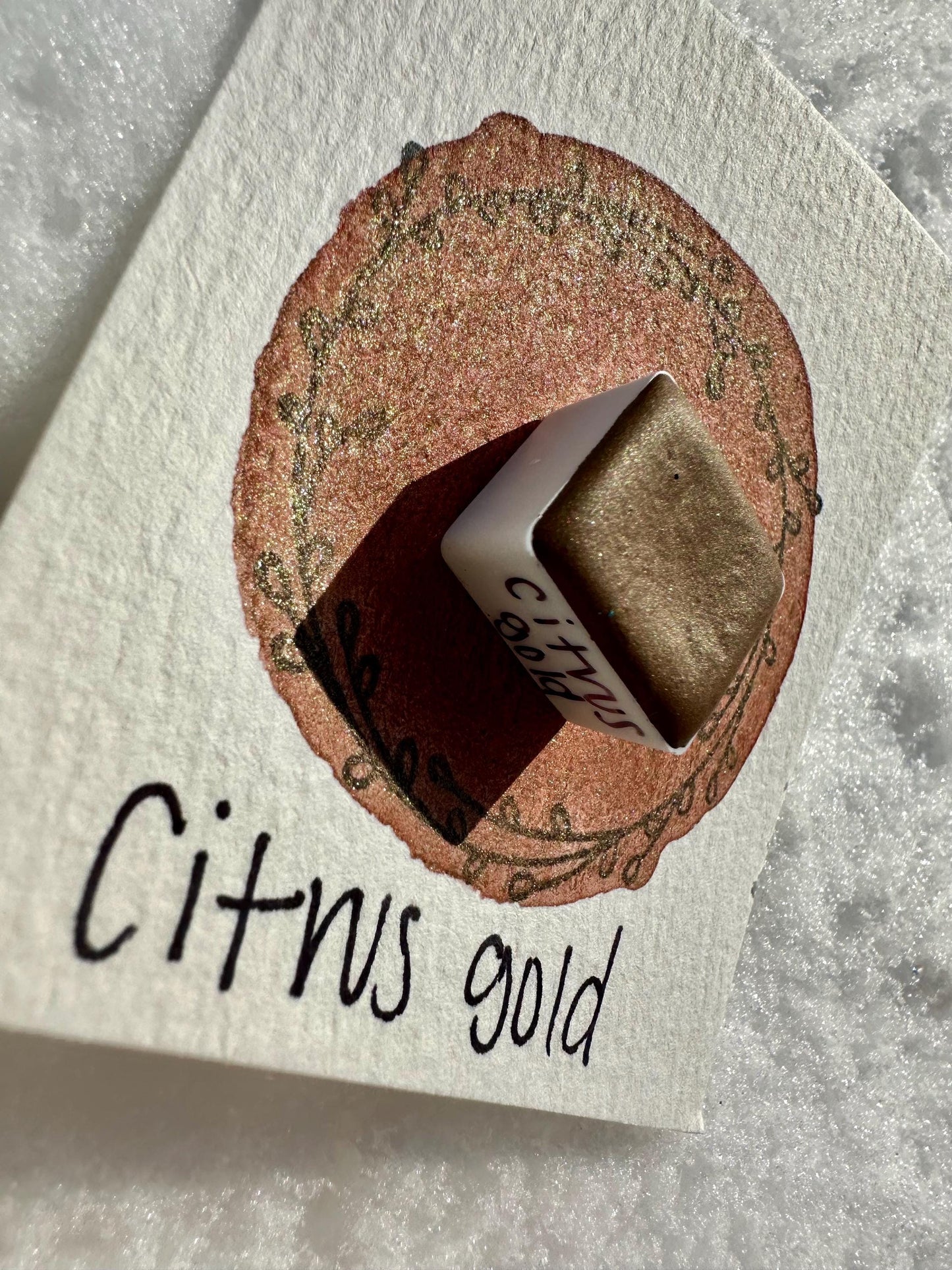 Citrus Gold | Shimmer Blend | Handmade Watercolors | Handmade Paint | Watercolors | Watercolor | Watercolor Artist