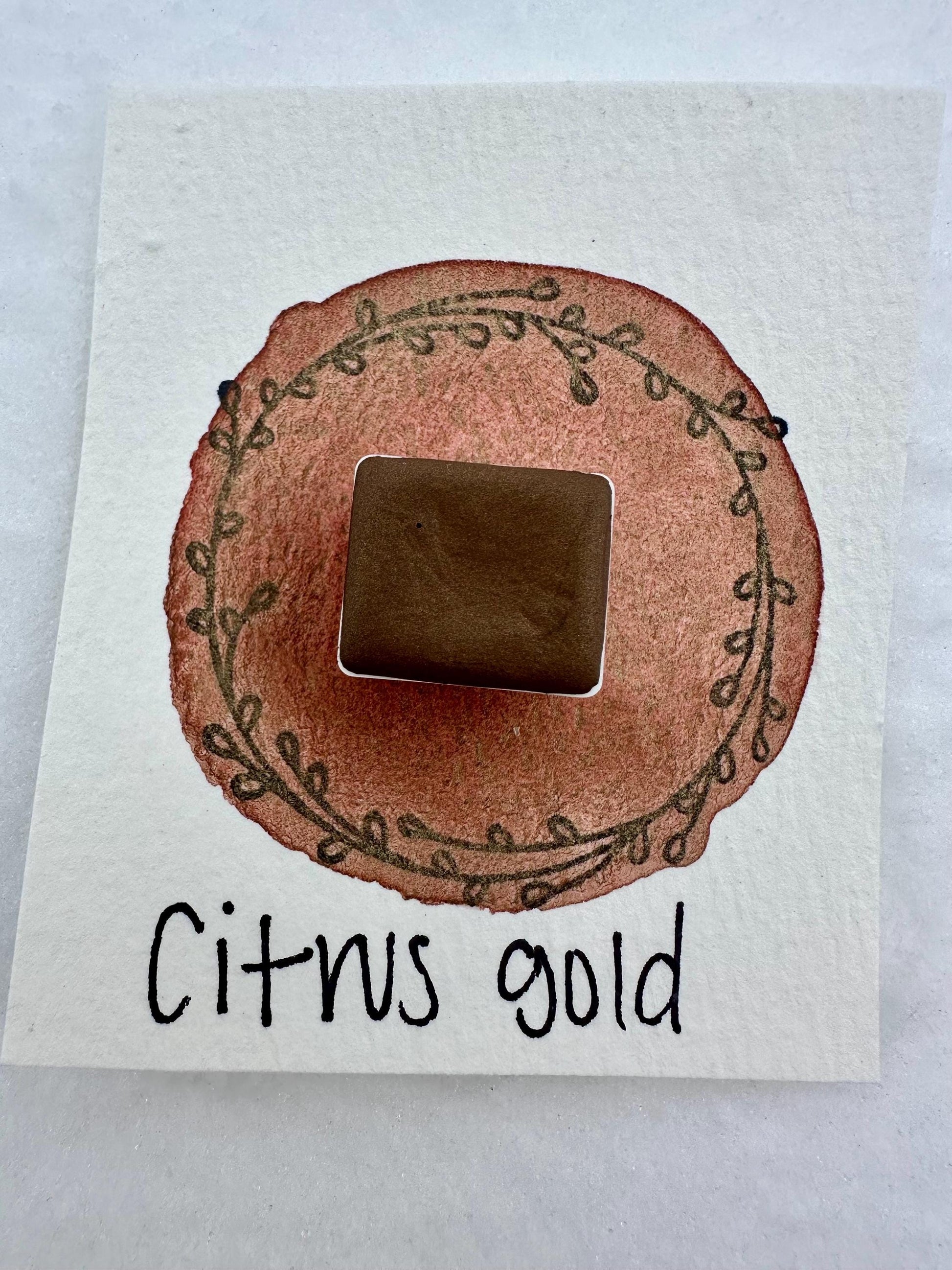 Citrus Gold | Shimmer Blend | Handmade Watercolors | Handmade Paint | Watercolors | Watercolor | Watercolor Artist