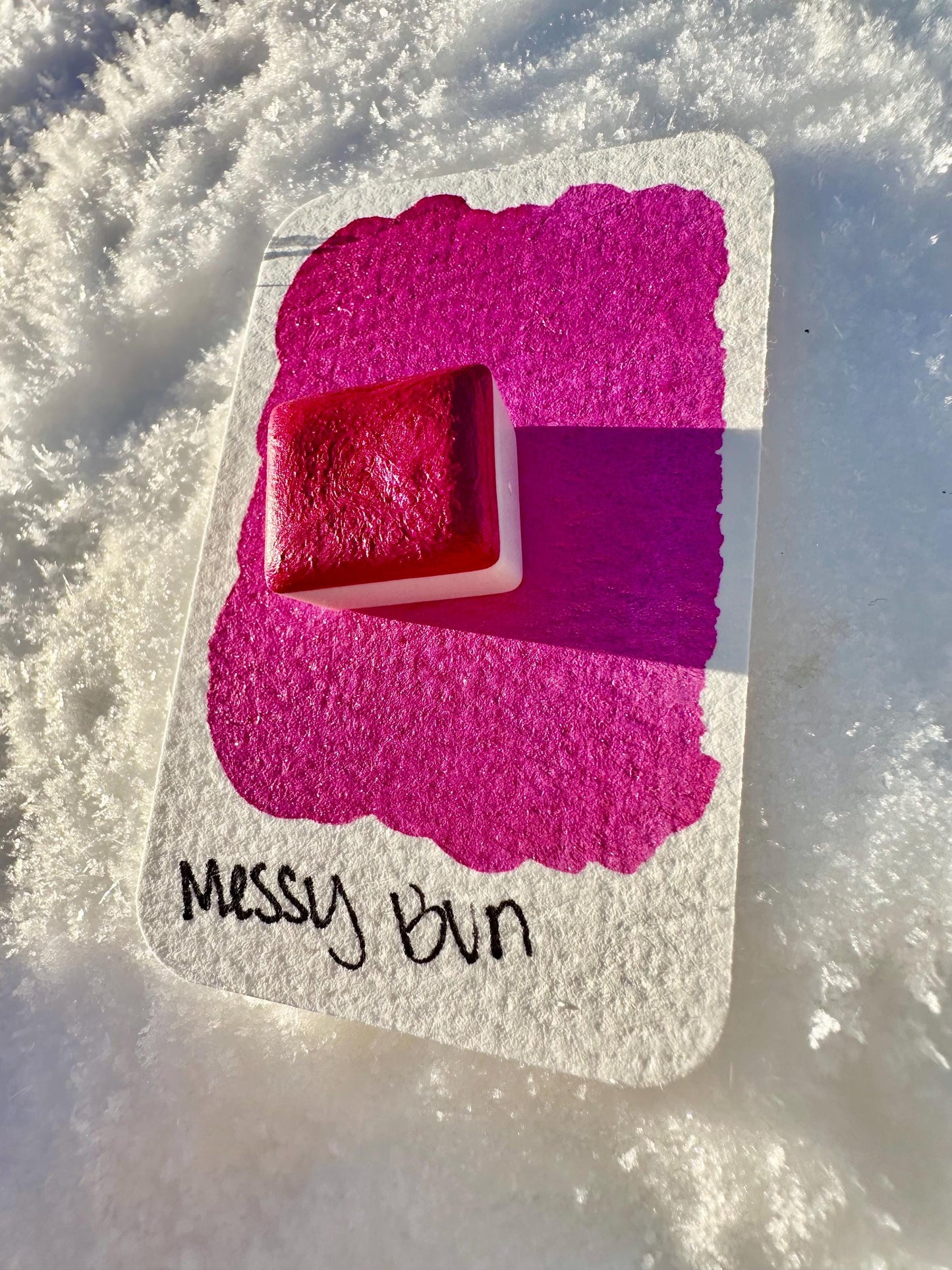 Messy Bun | Handmade Watercolors | Handmade Paint | Calligraphy | Lettering | Colorshift
