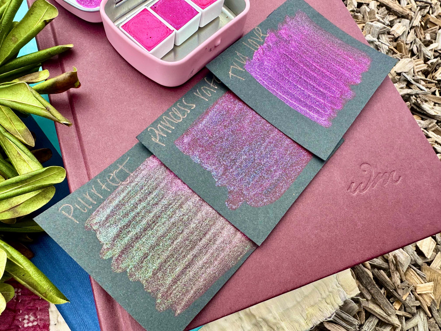 Valentines Trio Set | Handmade Watercolors | Handmade Paint | Watercolors | Watercolor | Watercolor Artist