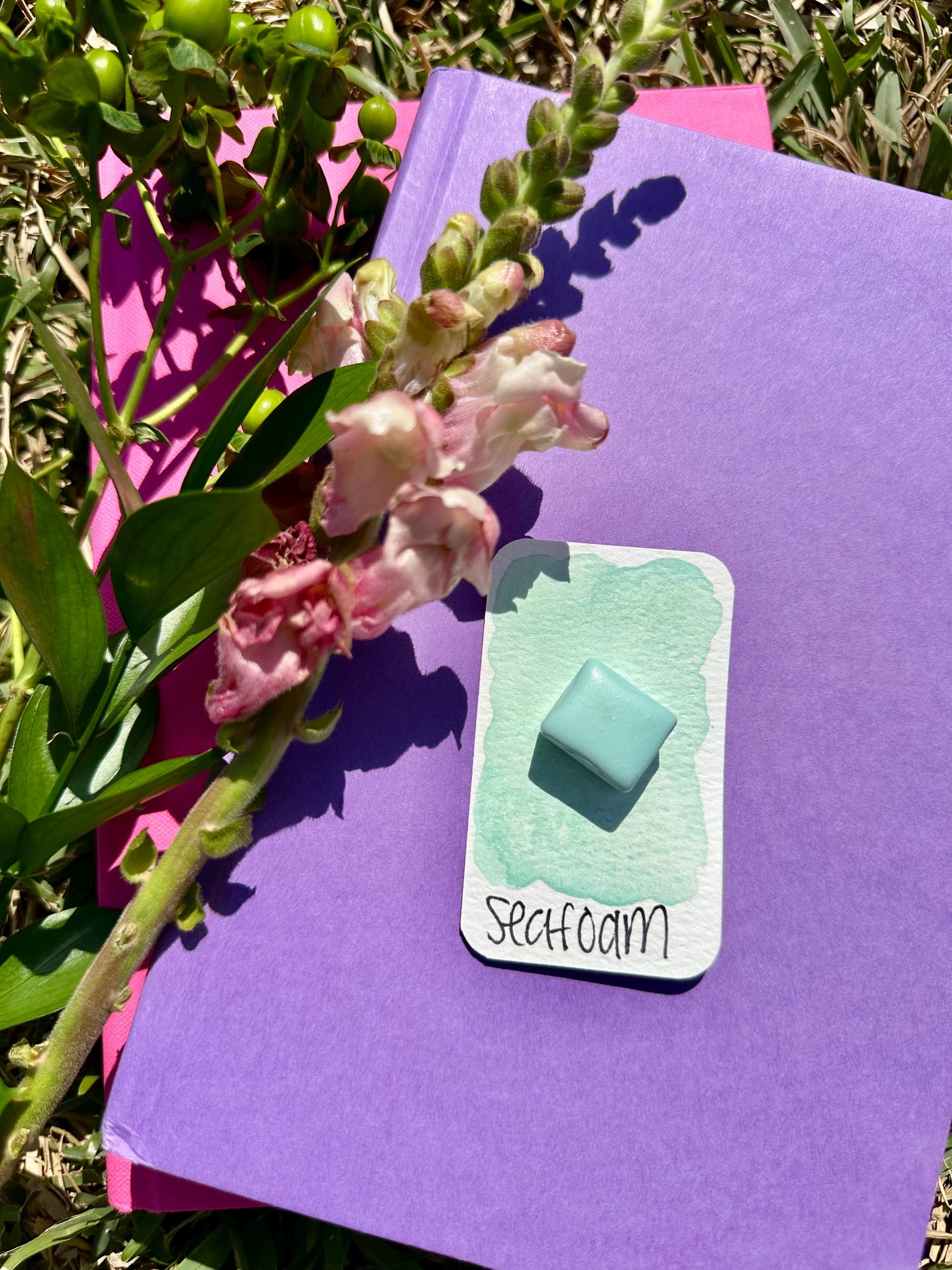 Sea Foam | Handmade Watercolors | Handmade Paint | Watercolors | Watercolor Florals | Boho Series | Watercolor Artist