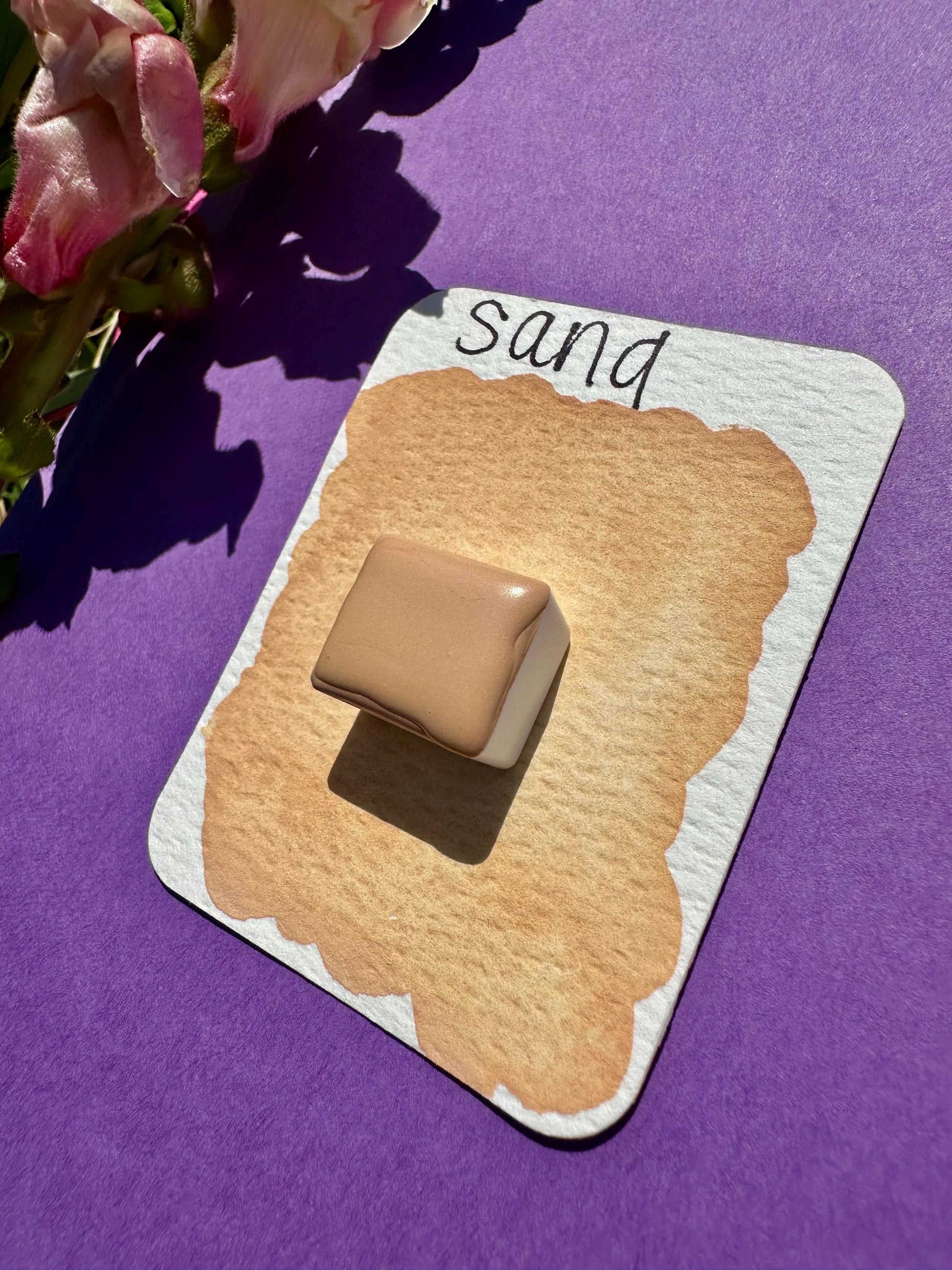 Sandy Cheeks | Granulating Watercolors | Handmade Watercolors | Handmade Paint | Watercolors | Watercolor Artist | Matte Watercolors |