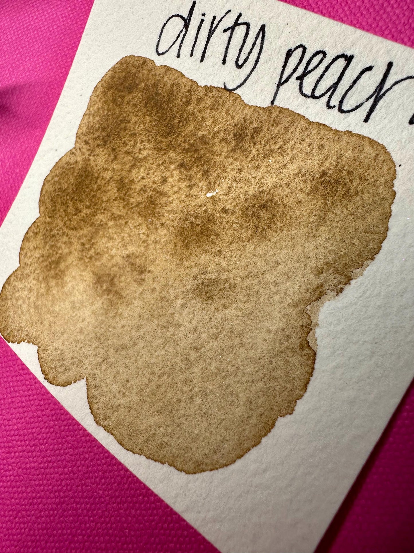 Dirty Peach | Handmade Watercolors | Warm Brown | Handmade Cards | Watercolor Florals | Matte Pigment | Half Pans