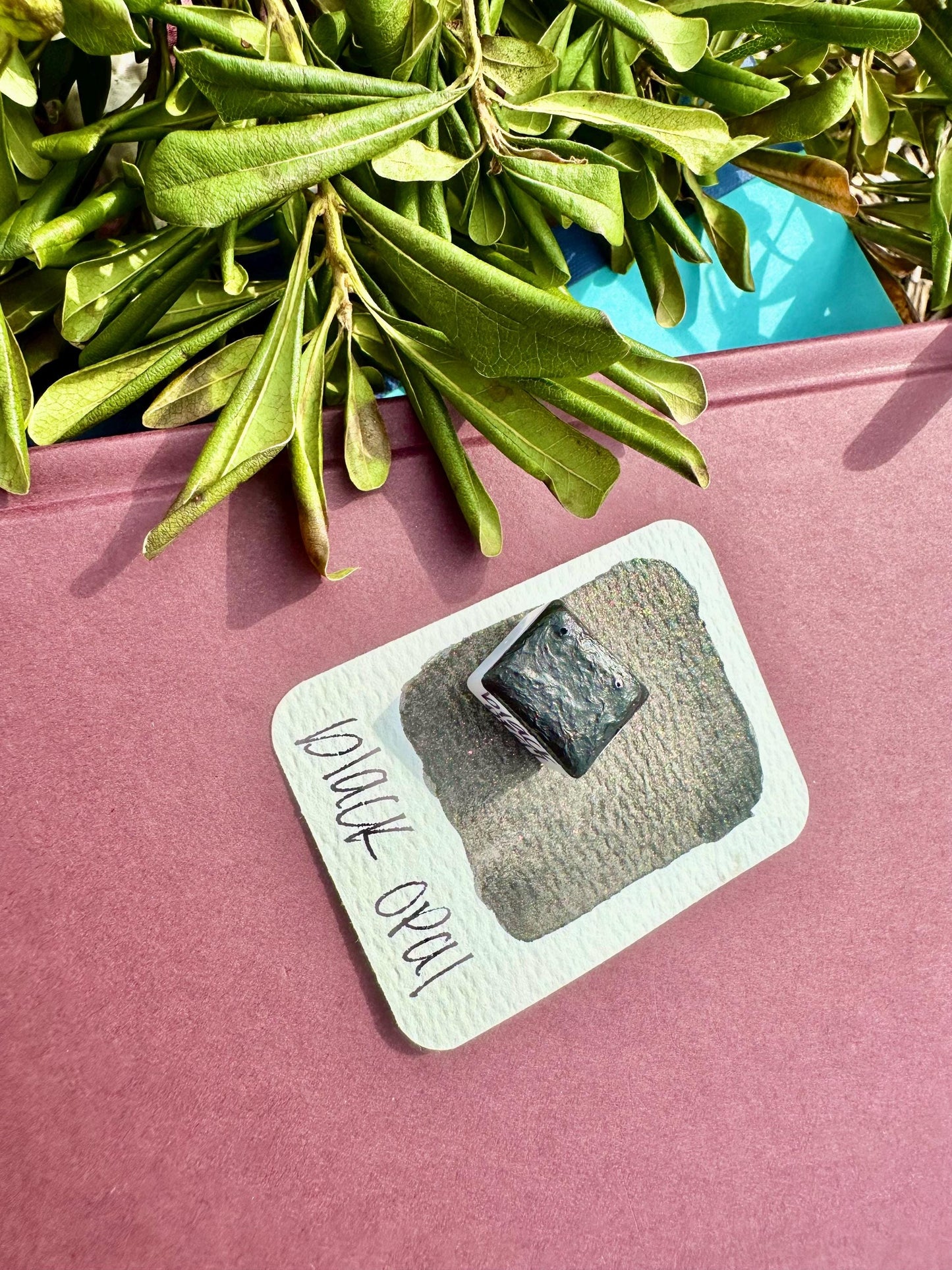 Black Opal | Handmade Watercolors | Handmade Paint | Calligraphy | Lettering | Colorshift