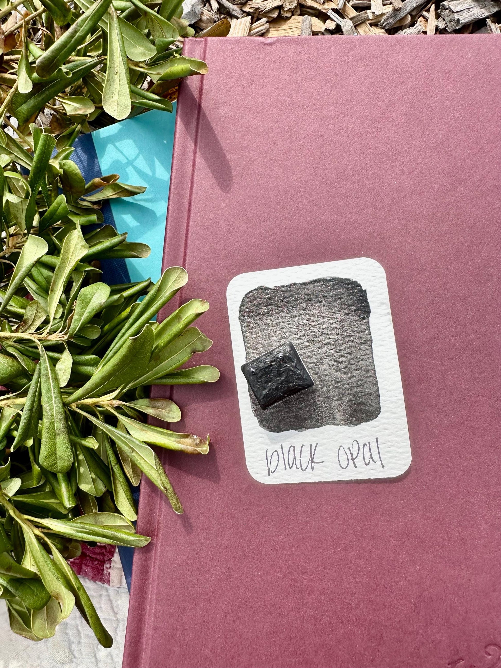 Black Opal | Handmade Watercolors | Handmade Paint | Calligraphy | Lettering | Colorshift