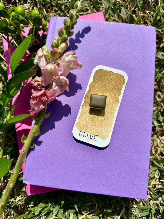 Olive | Granulation | Handmade Watercolors | Handmade Paint | Watercolors | Watercolor Artist | Granulating Watercolor