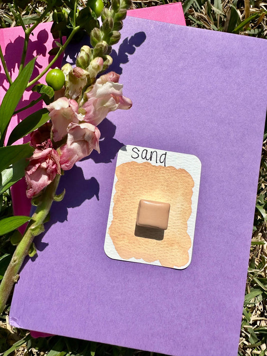 Sandy Cheeks | Granulating Watercolors | Handmade Watercolors | Handmade Paint | Watercolors | Watercolor Artist | Matte Watercolors |