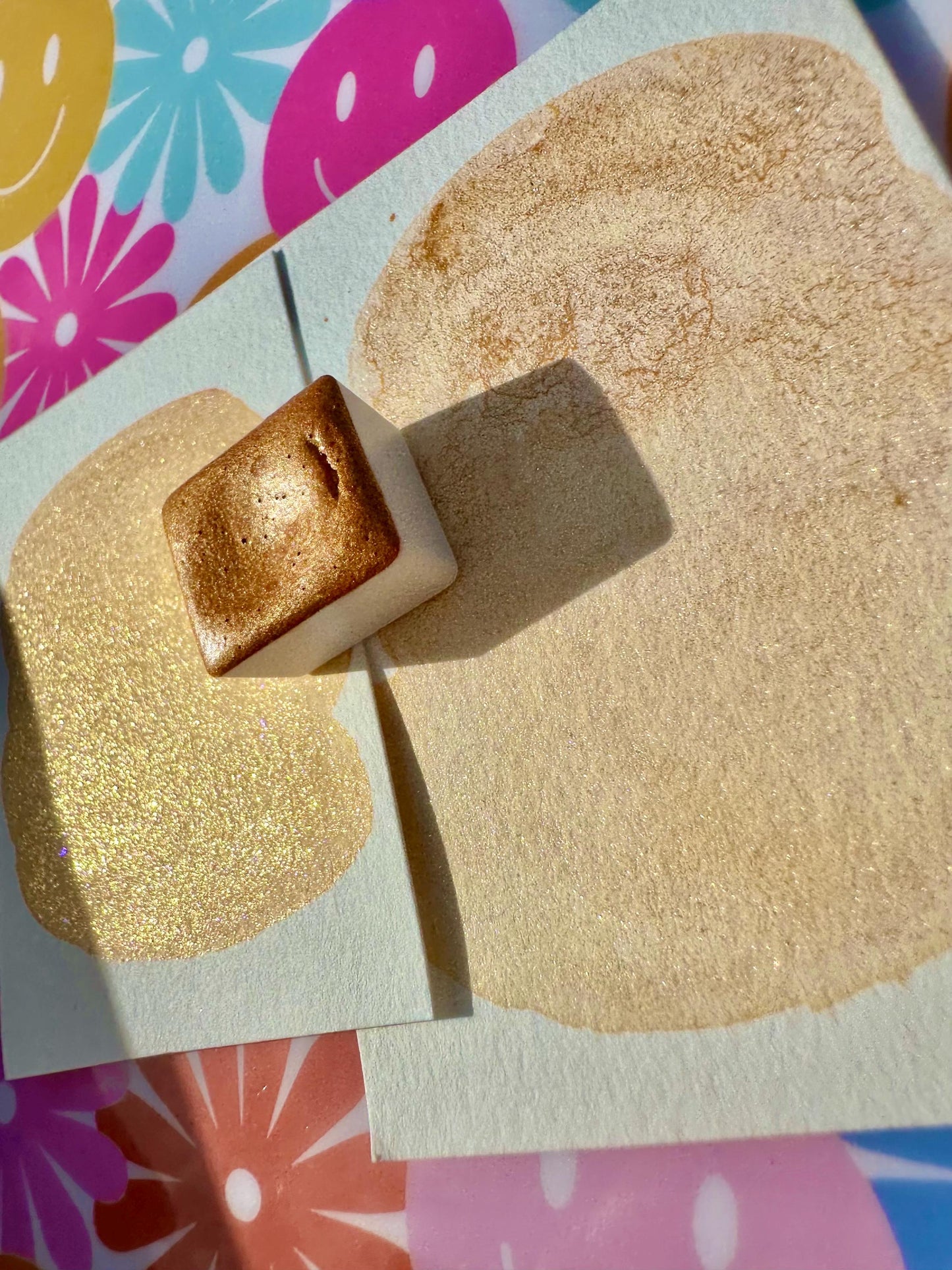 Lemon Tart | Shimmer Blend | Handmade Watercolors | Handmade Paint | Watercolors | Watercolor | Watercolor Artist